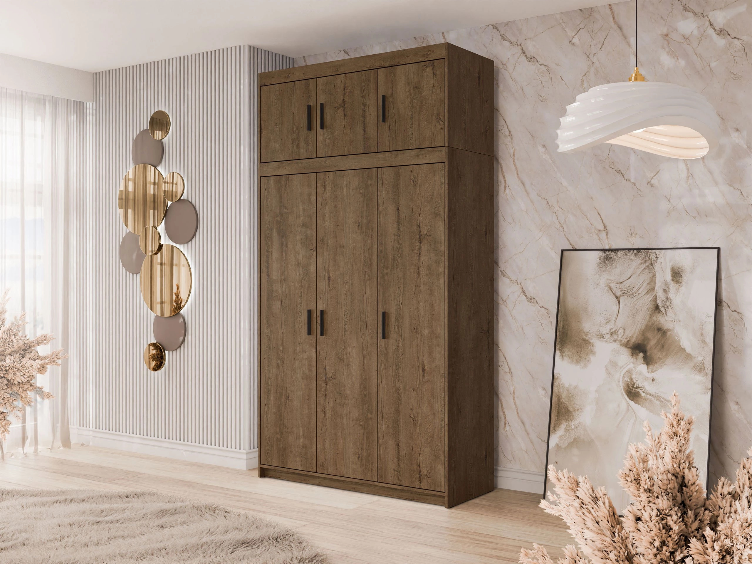 Wardrobe Novduni 104 (Lefkas oak)