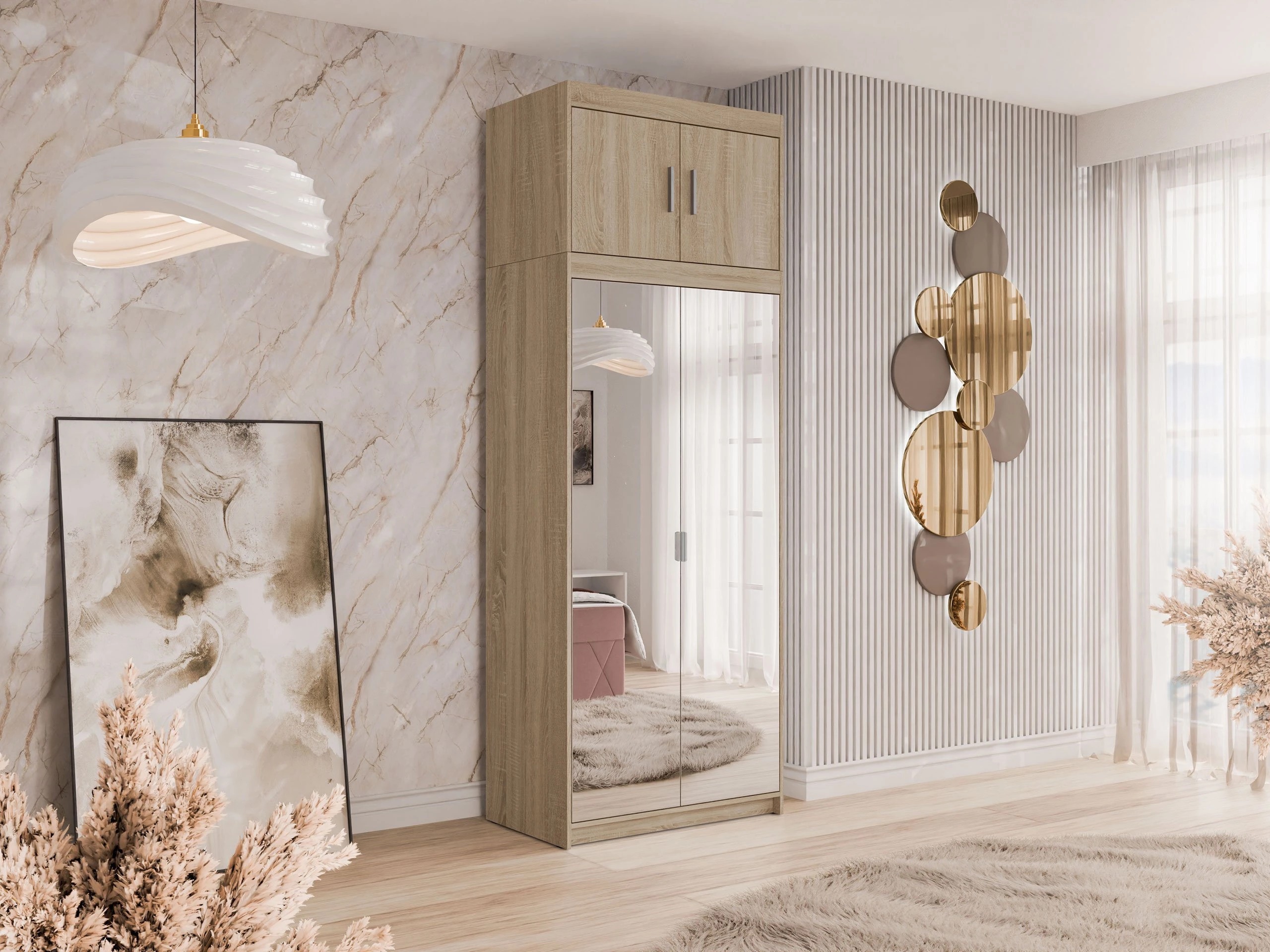 Wardrobe Novduni 119 (Sonoma oak)