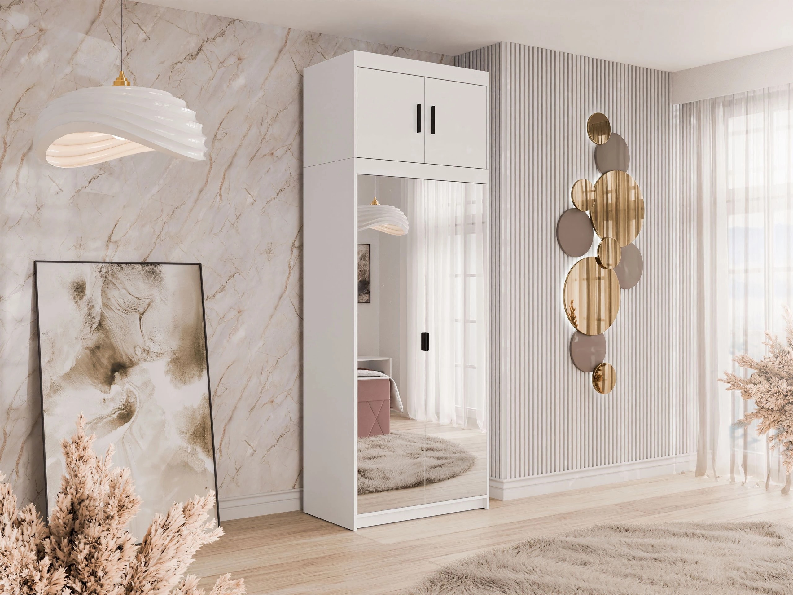 Wardrobe Novduni 119 (White)