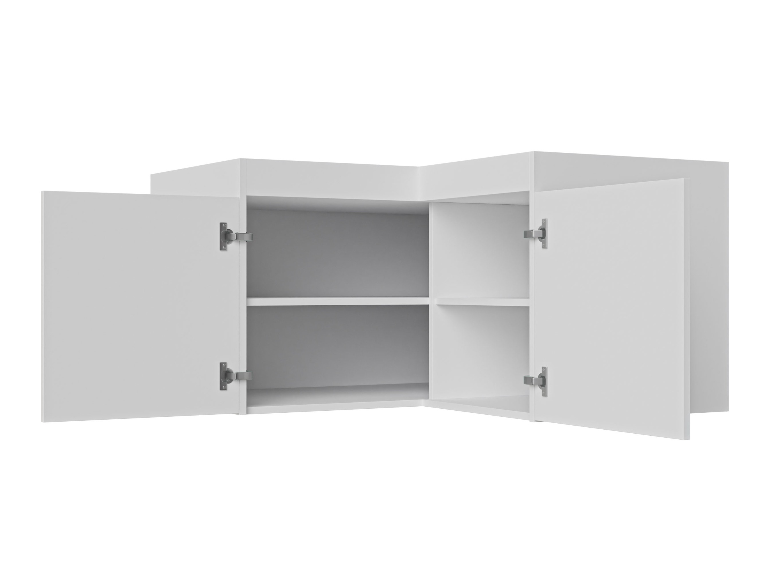 Corner cabinet Novduni 118 (White)