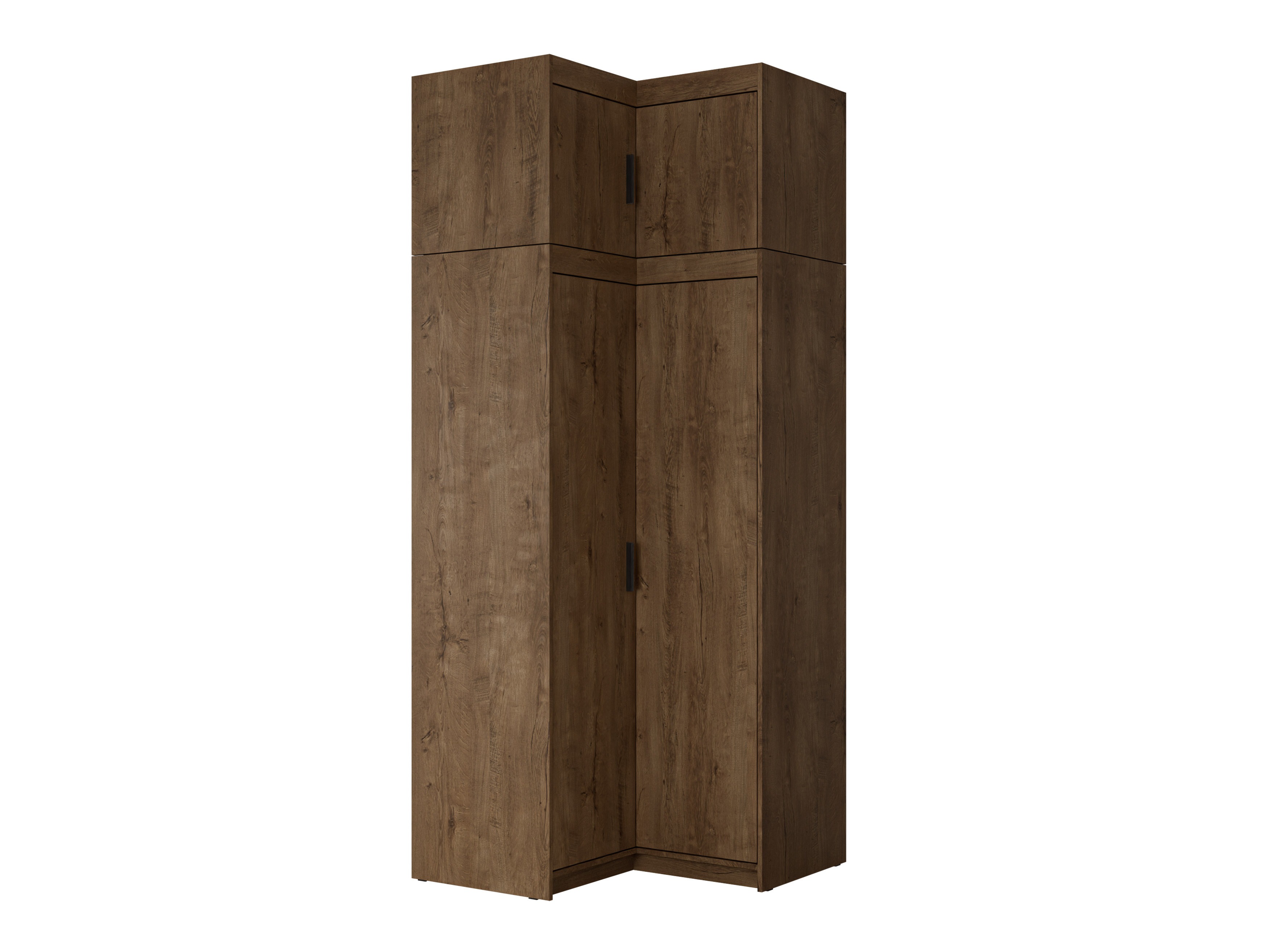 Corner wardrobe Novduni 121 (Lefkas oak)
