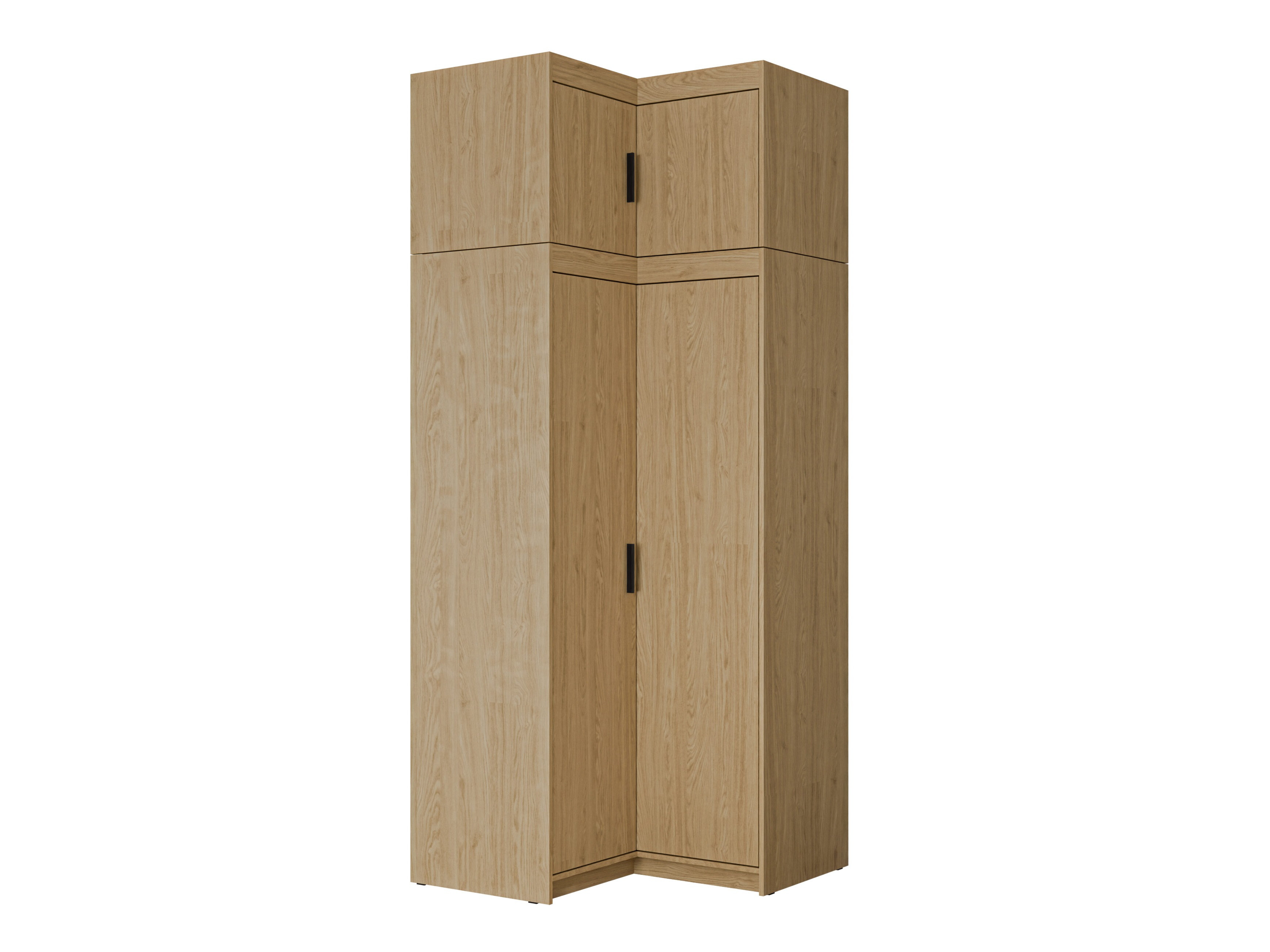 Corner wardrobe Novduni 121 (Oak)