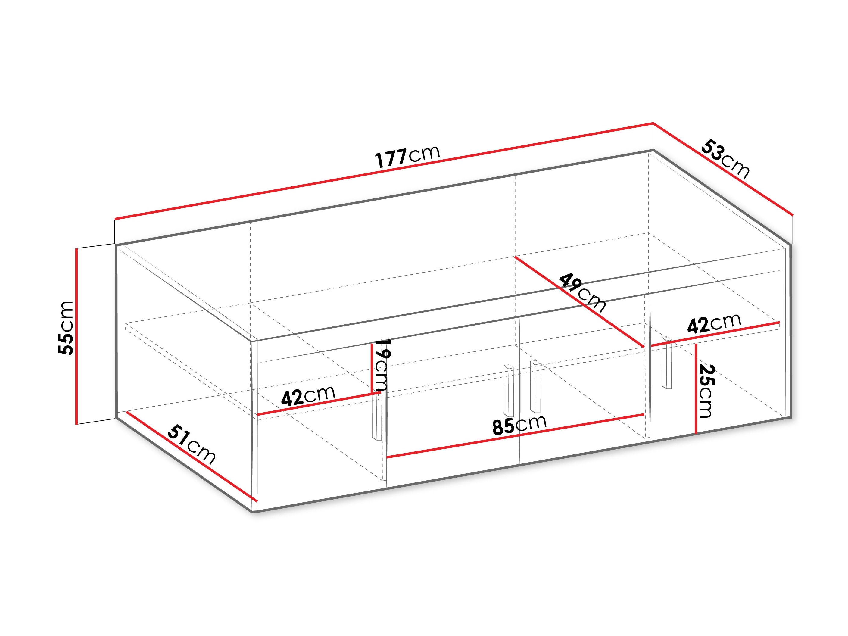 Sideboard Novduni 123 (Sonoma oak)