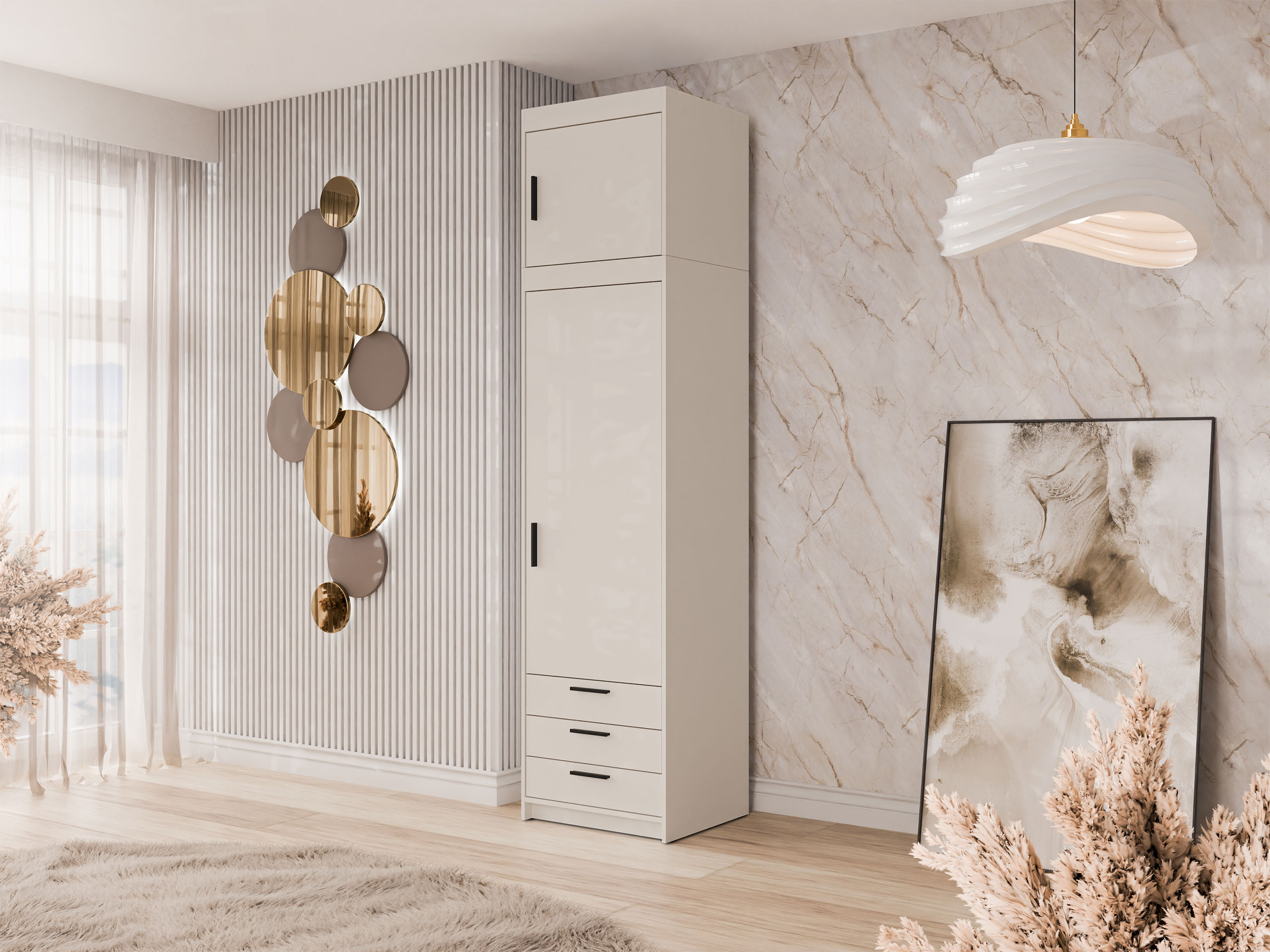 Bookcase Novduni 111 (Beige)