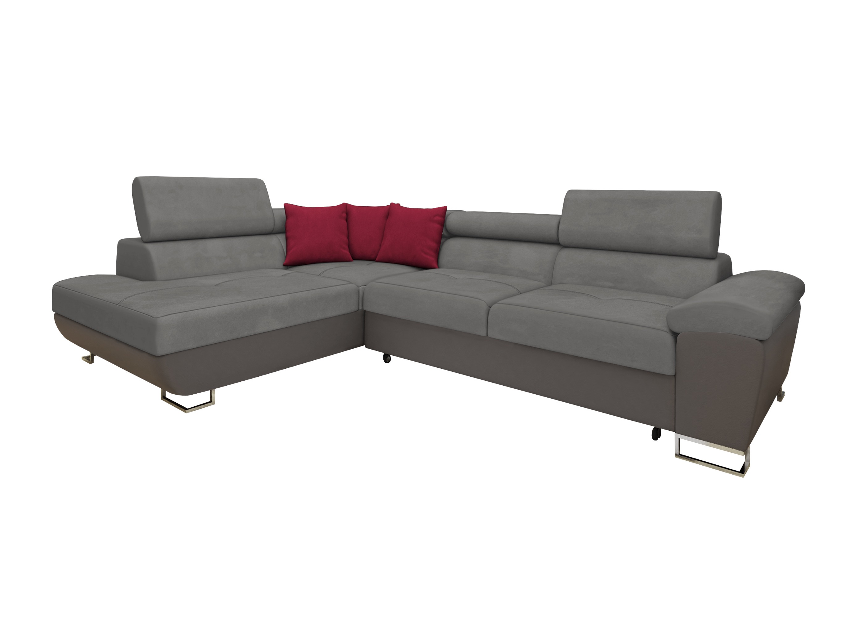 Corner sofa Comfivo Ruta II (Soft 029 + Uttario Velvet 2971 + Kronos 02)
