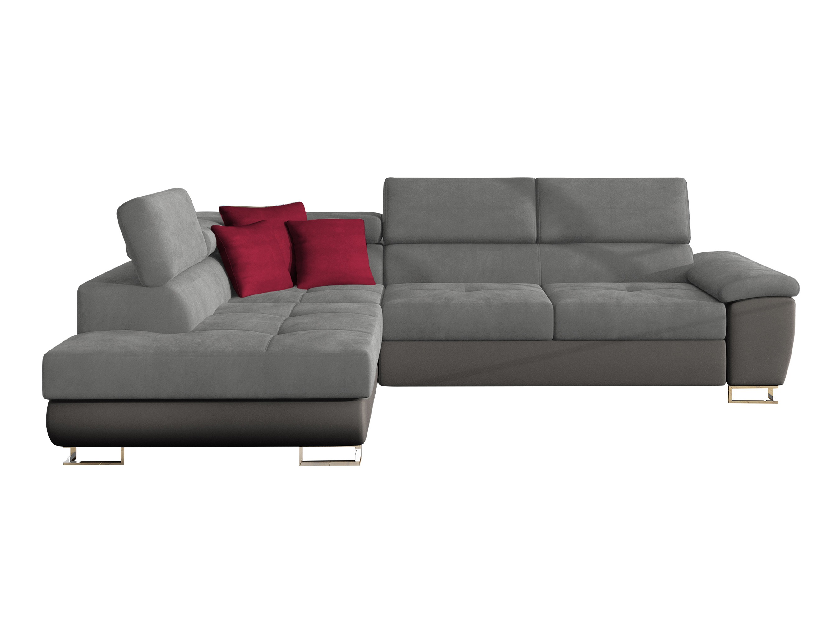 Corner sofa Comfivo Ruta II (Soft 029 + Uttario Velvet 2971 + Kronos 02)