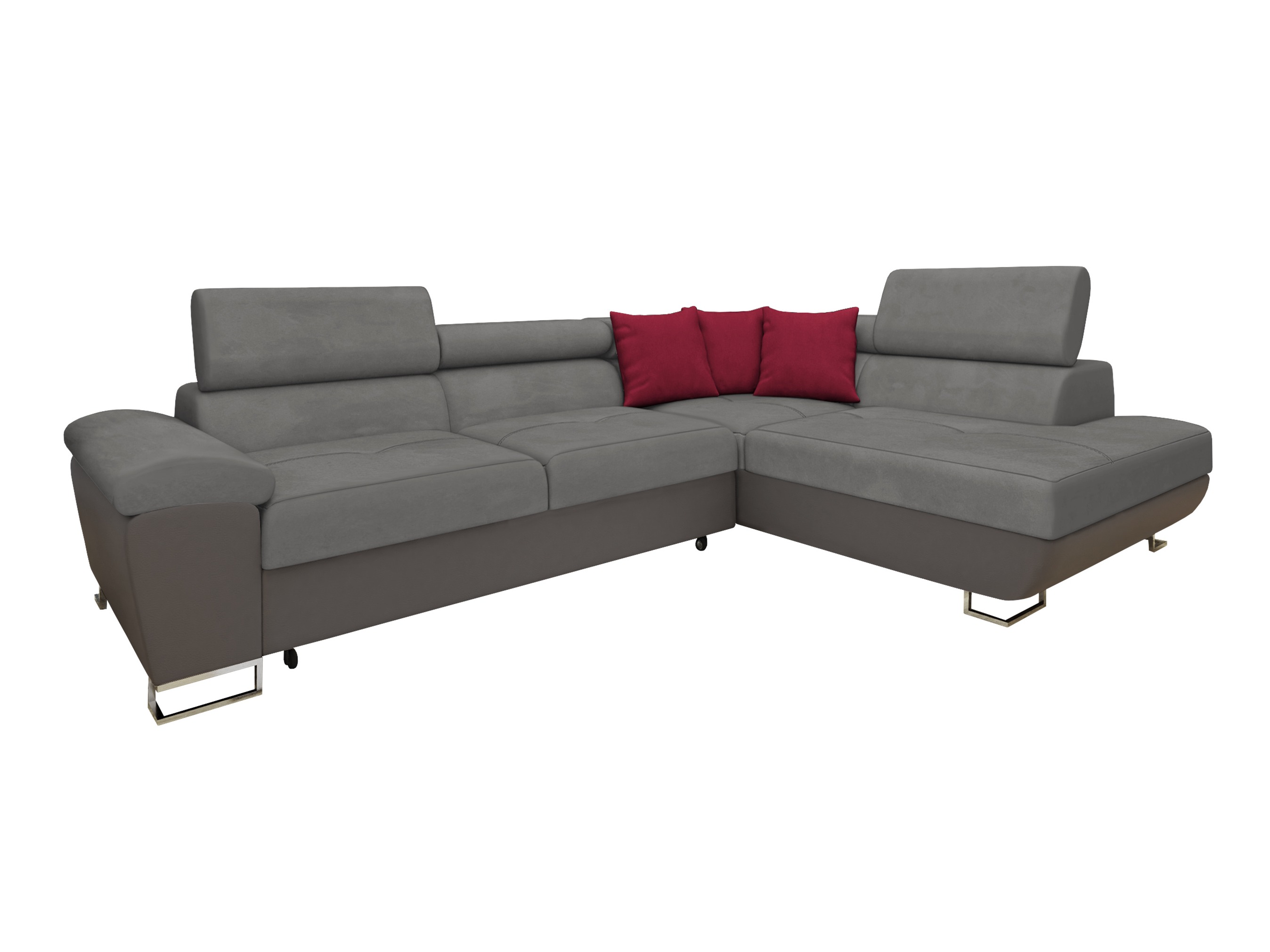 Corner sofa Comfivo Ruta II (Soft 029 + Uttario Velvet 2971 + Kronos 02)