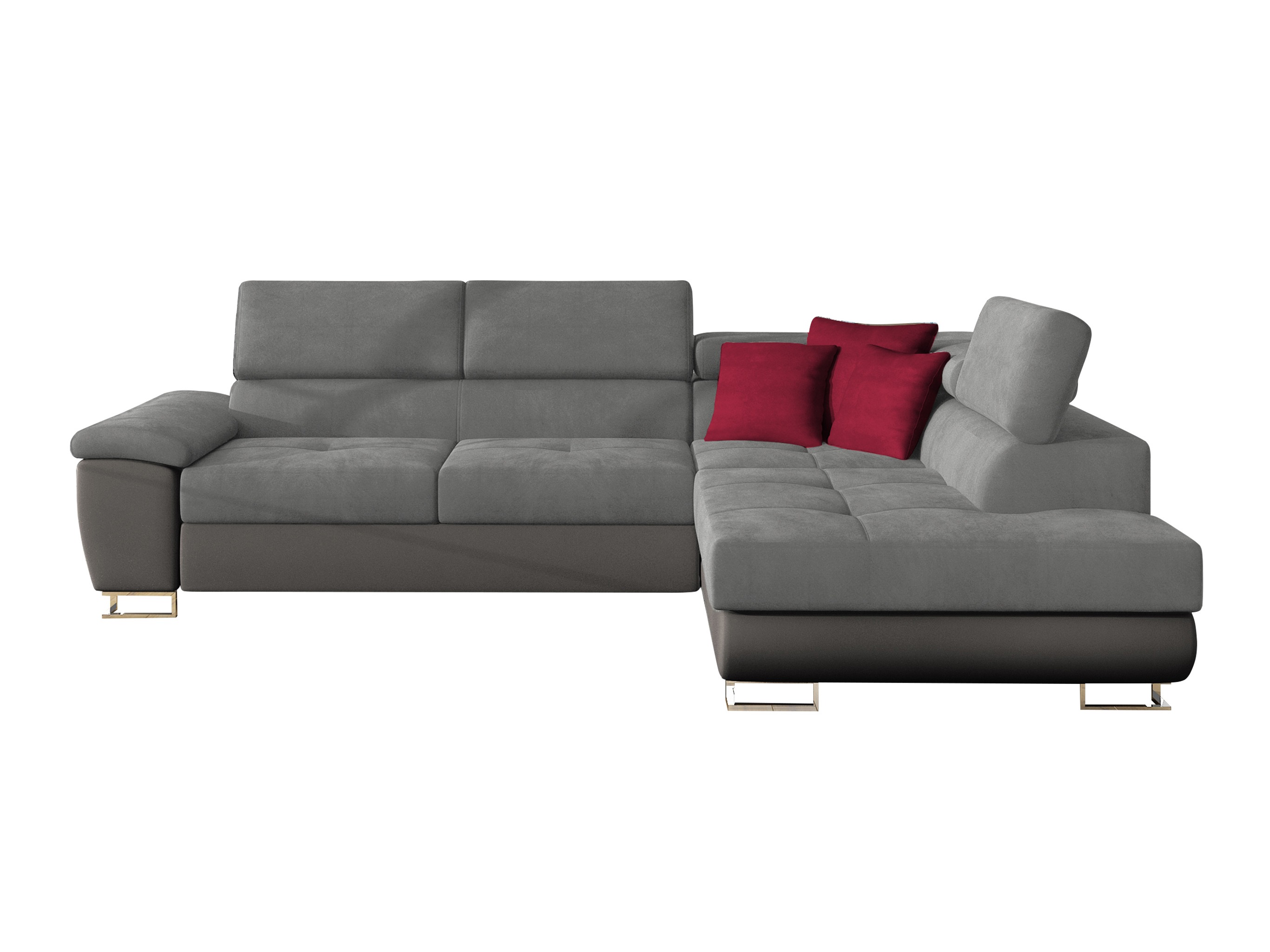 Corner sofa Comfivo Ruta II (Soft 029 + Uttario Velvet 2971 + Kronos 02)