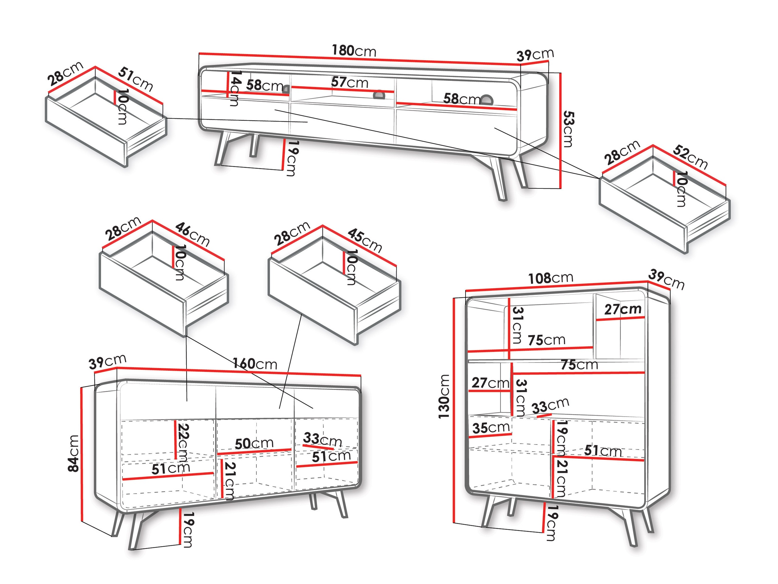 Living room set Focos