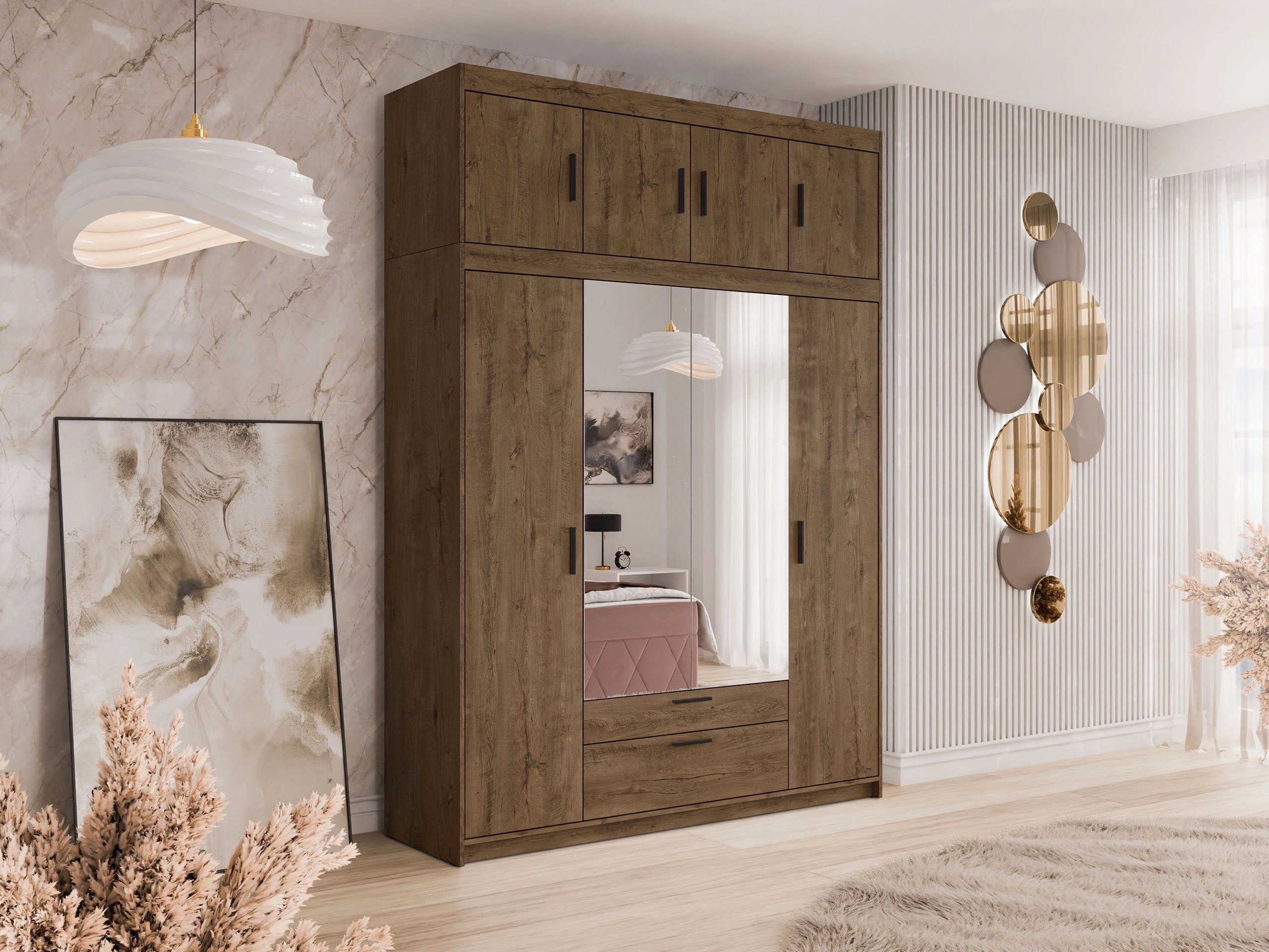 Wardrobe Novduni 109 (Lefkas oak)