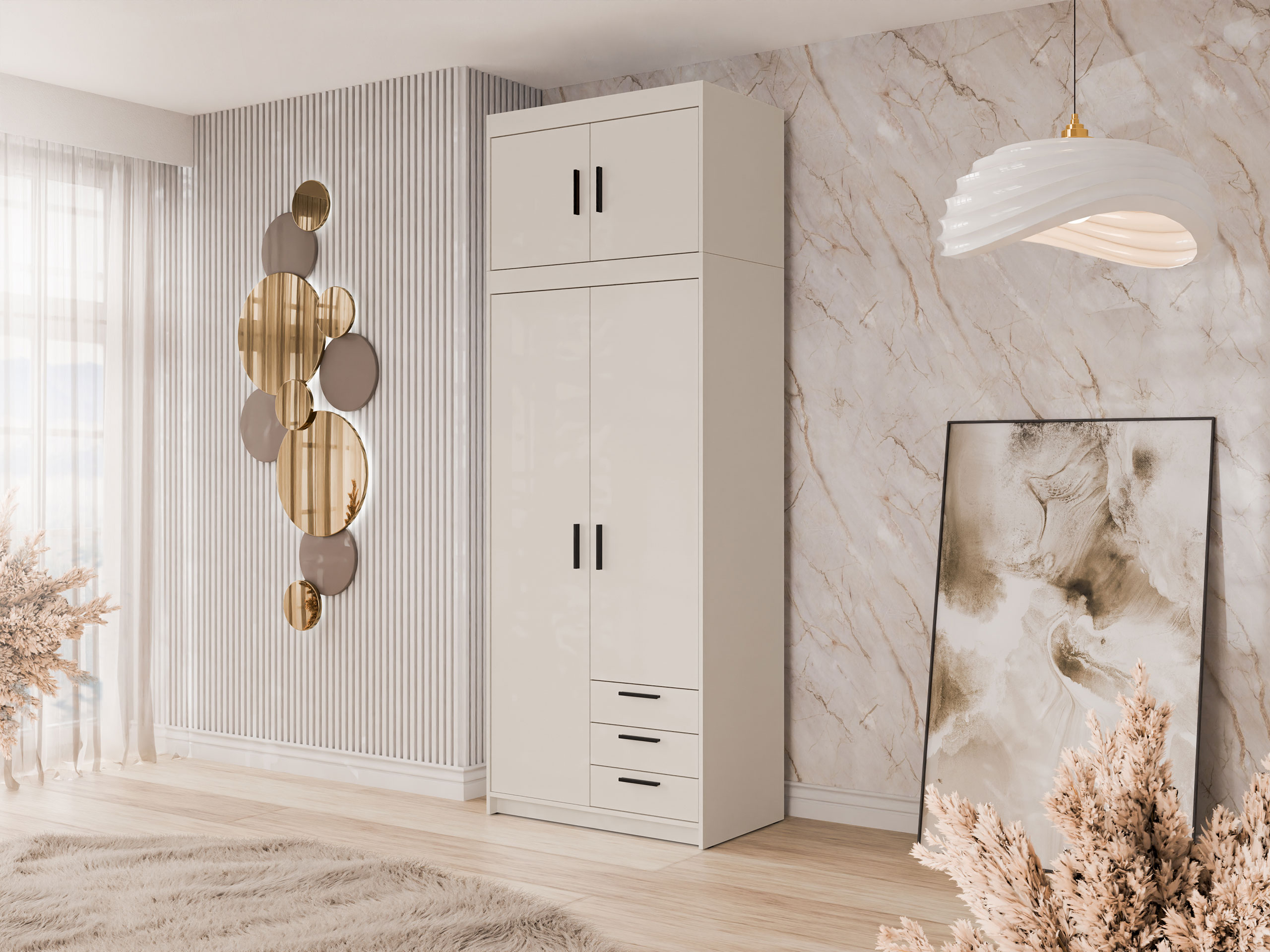 Wardrobe Novduni 113 (Beige)