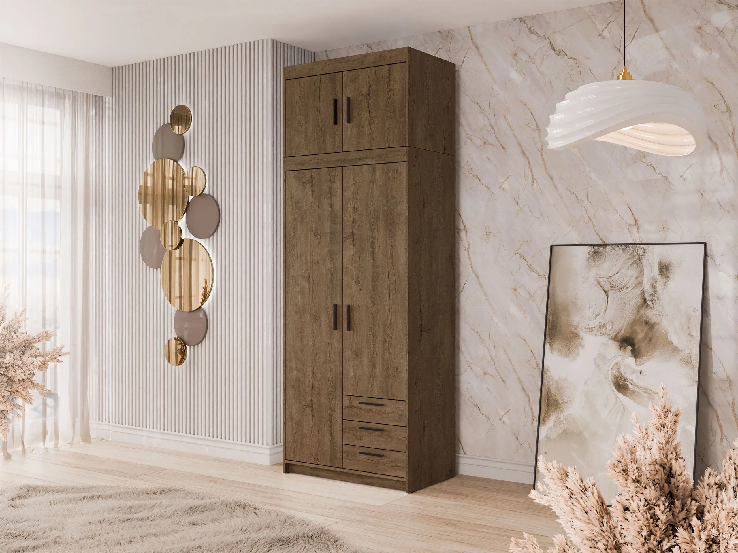Wardrobe Novduni 113 (Lefkas oak)