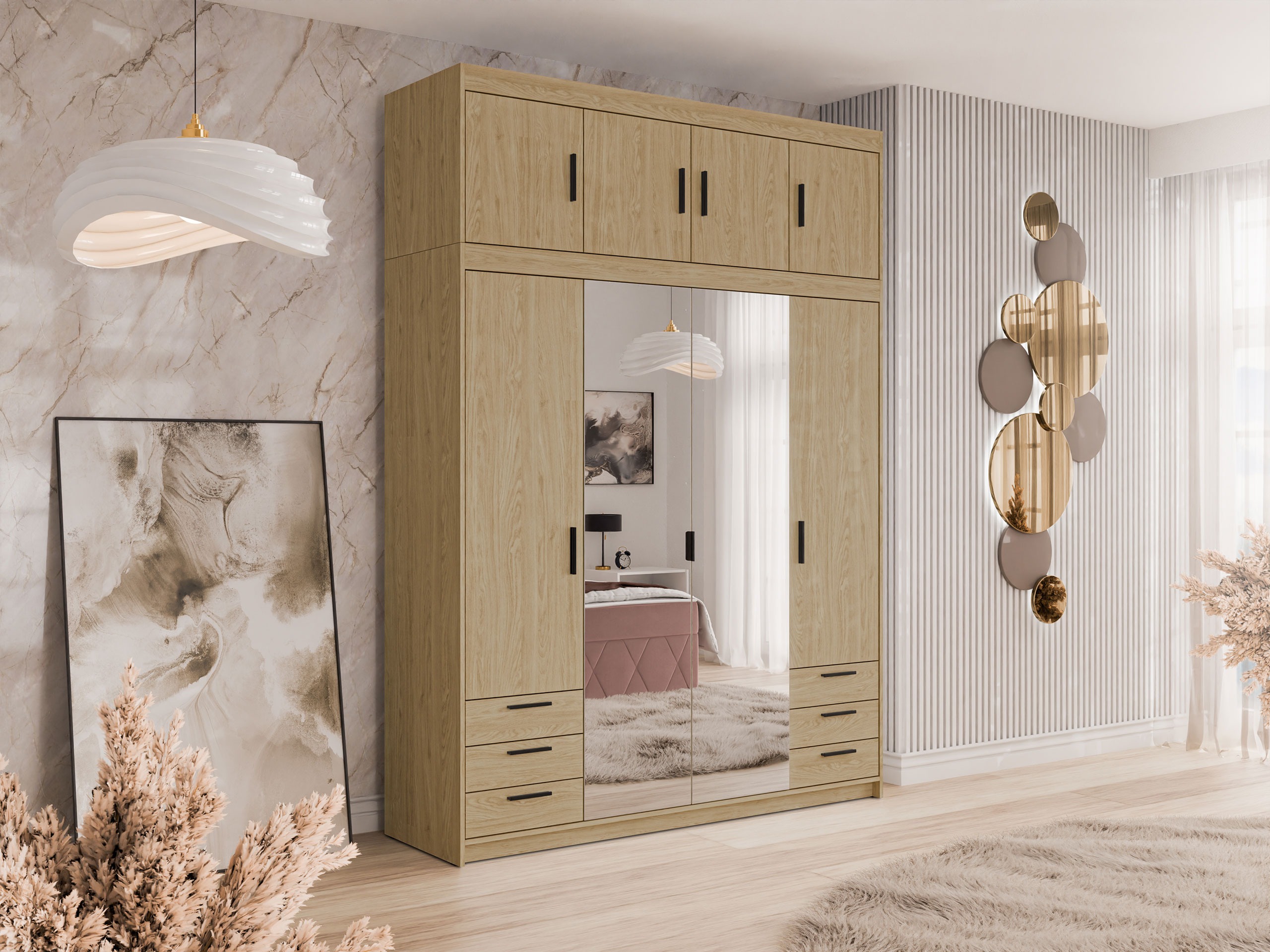 Wardrobe Novduni 120 (Oak)