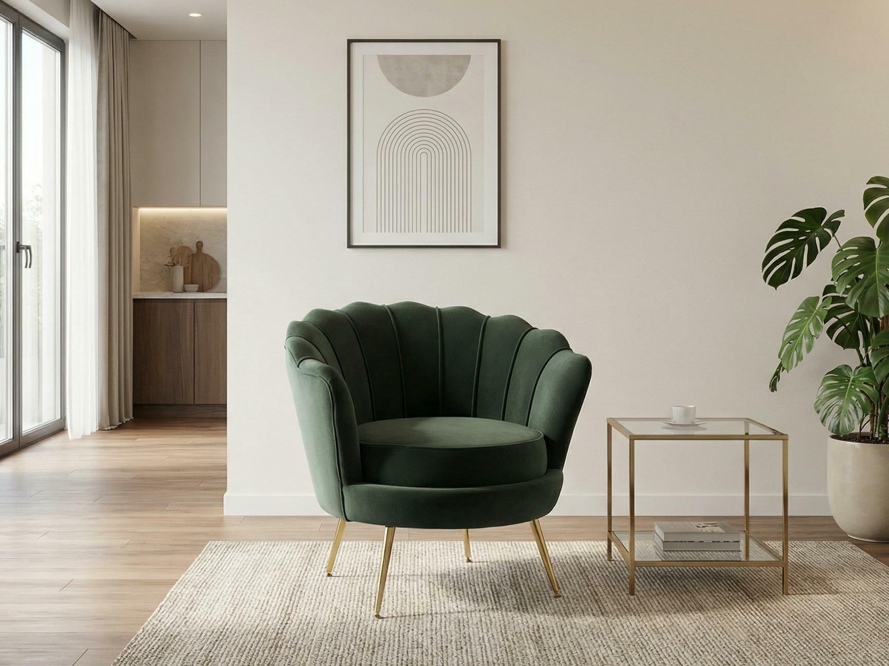 Armchair Houston 828 (Dark green)