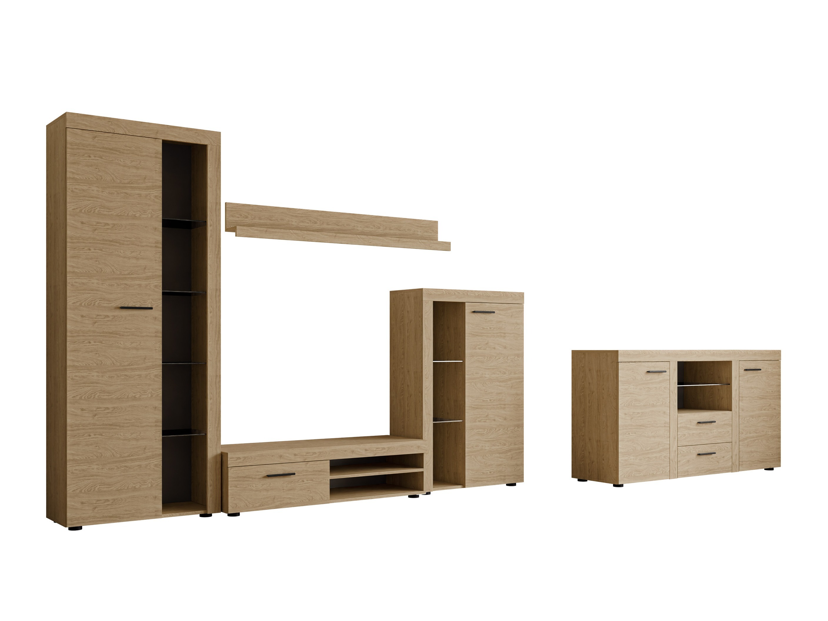Living room set Univio I (Oak)