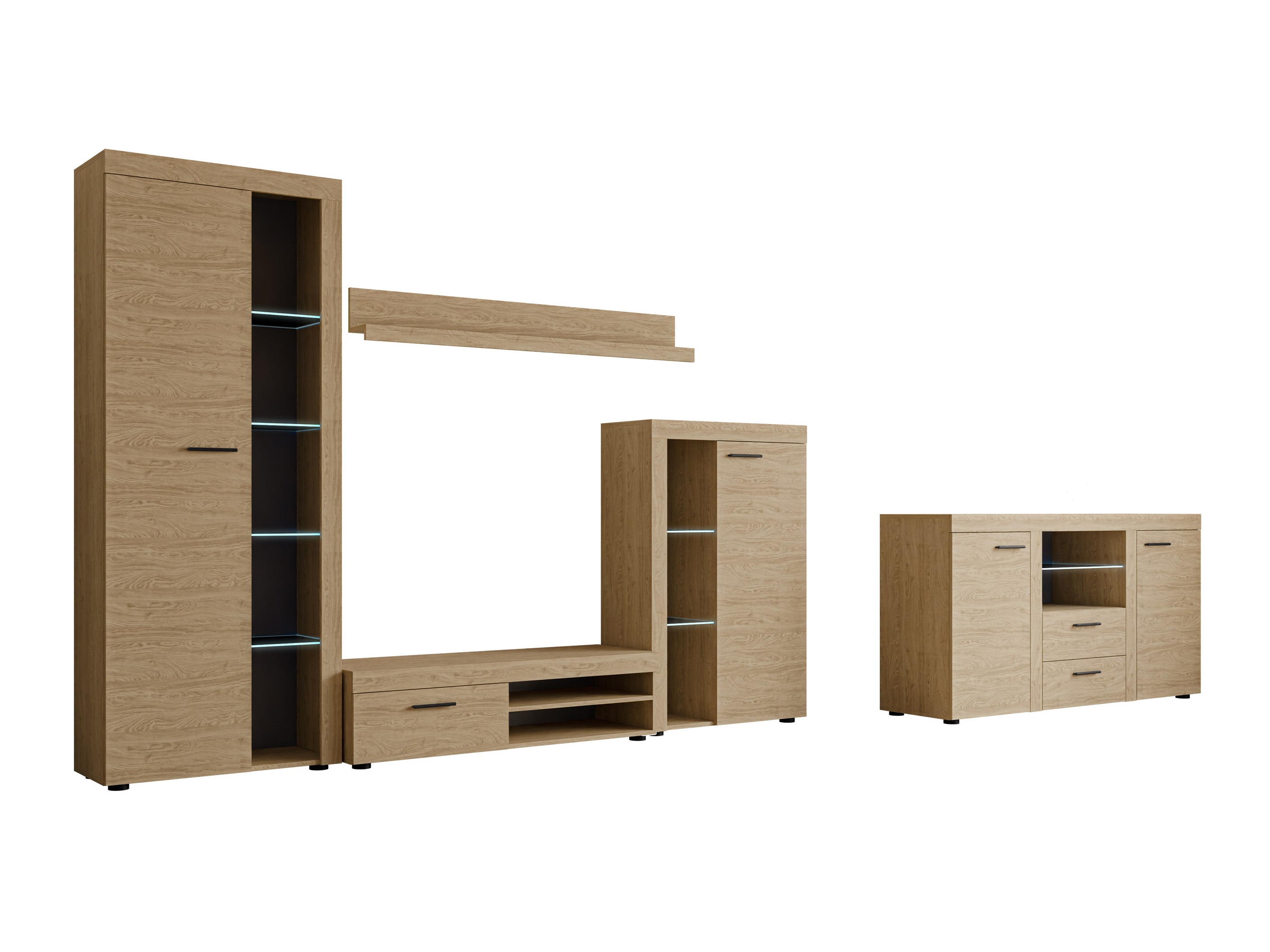 Living room set Univio I (Oak)