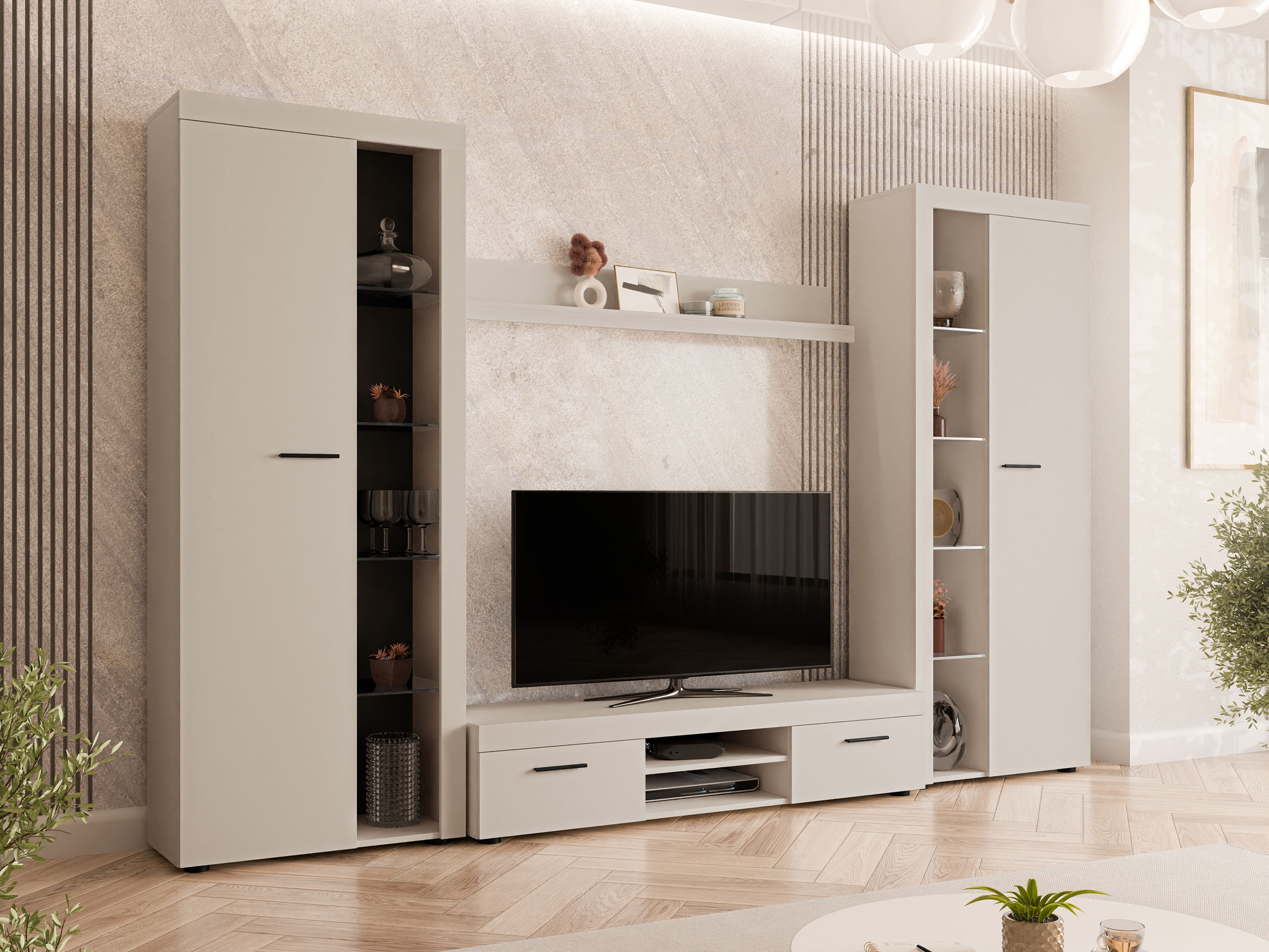 Living room set Univio II (Beige)