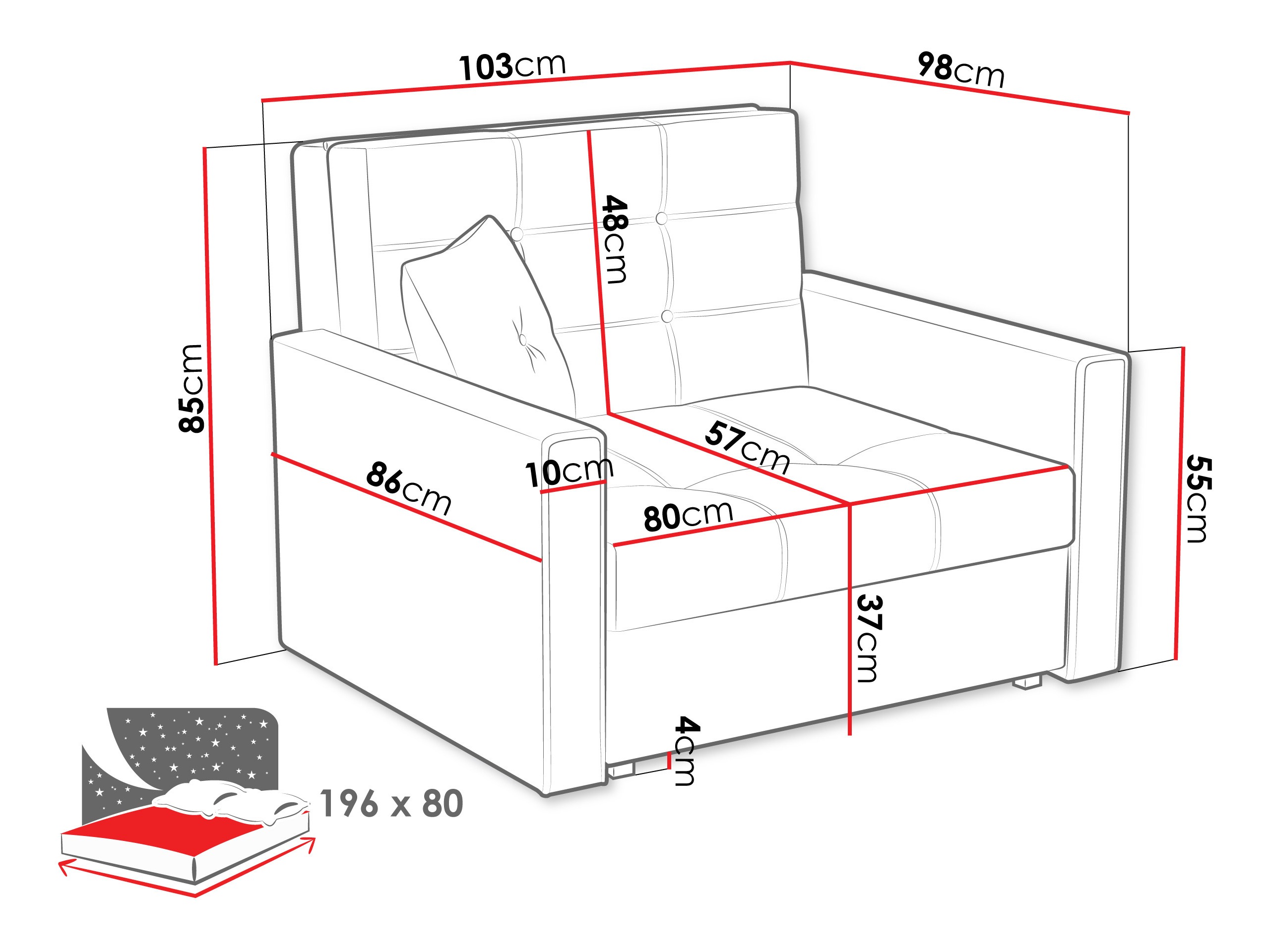 Armchair Seruna I (Tatum 279)