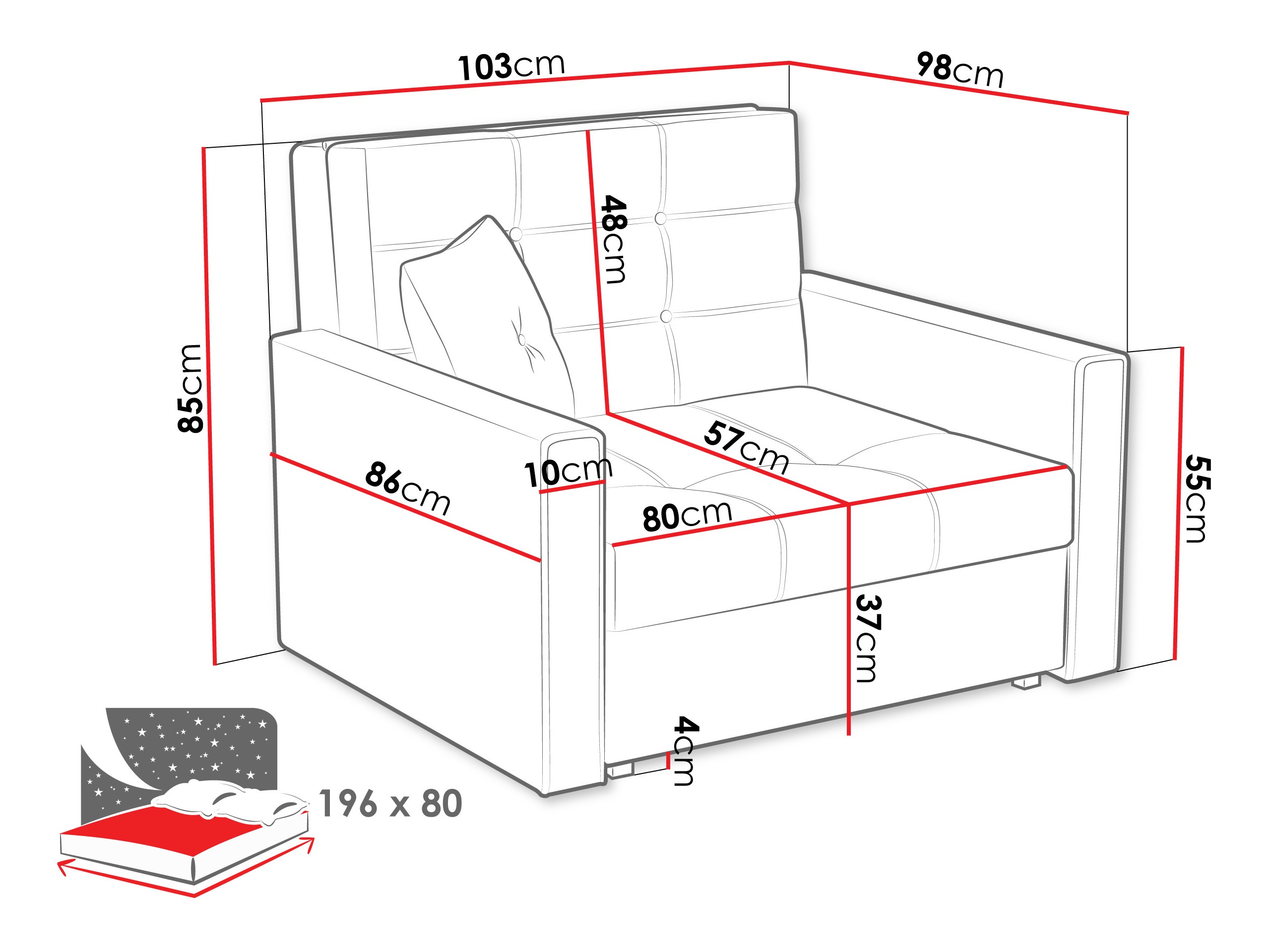 Armchair Seruna I (Tatum 283)