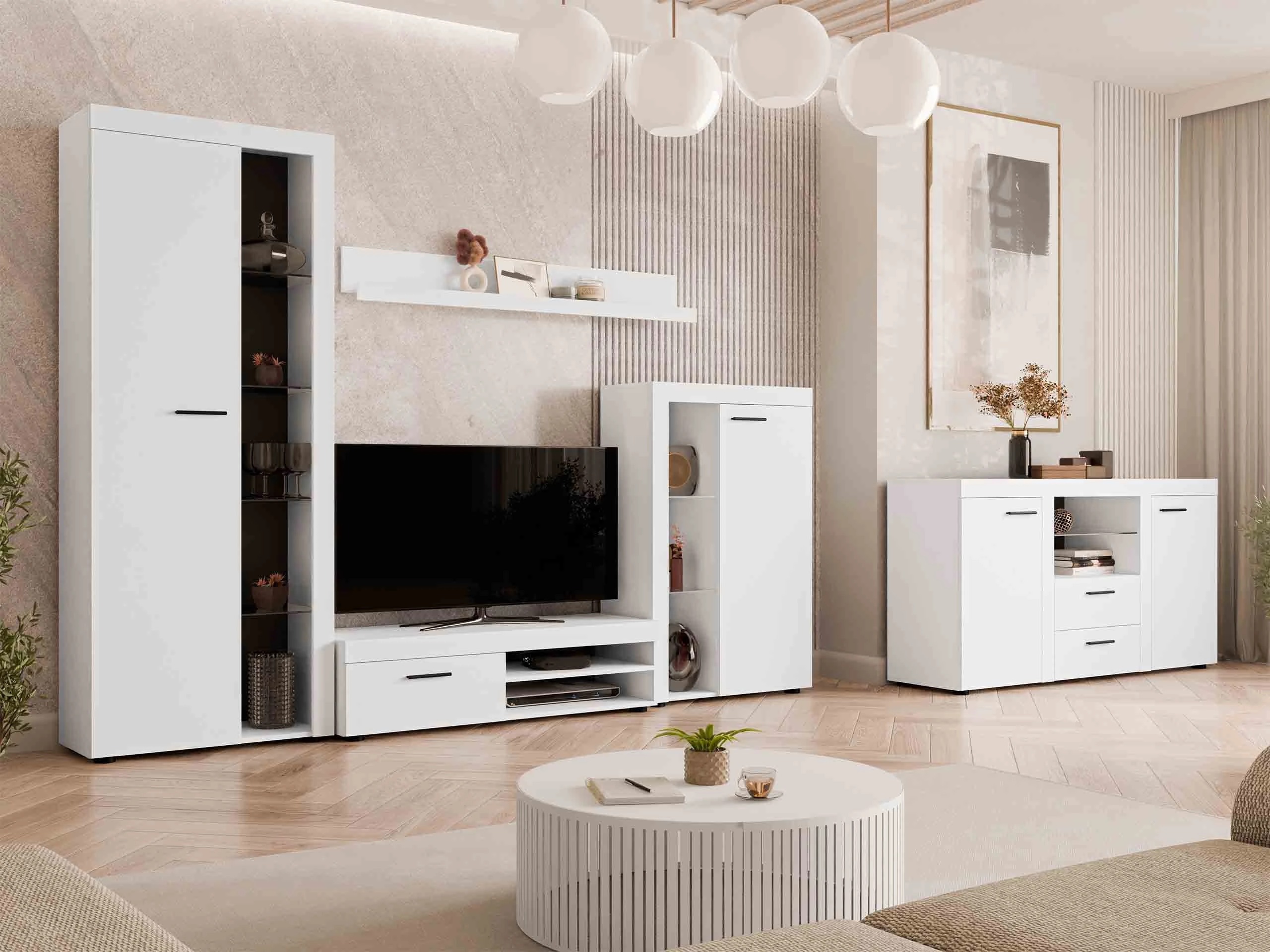 Living room set Univio (White)