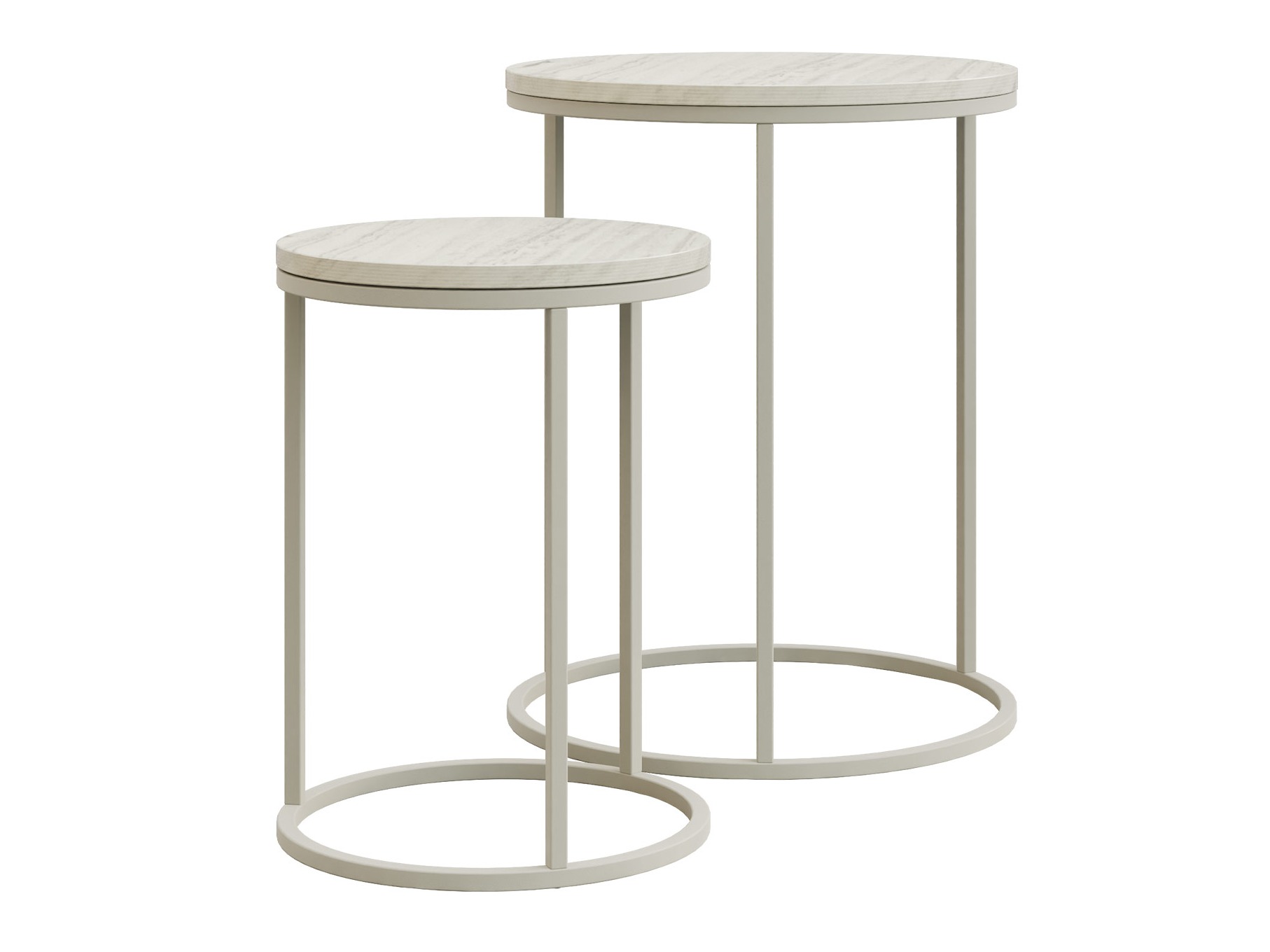 Nest of side tables Iter (Beige)