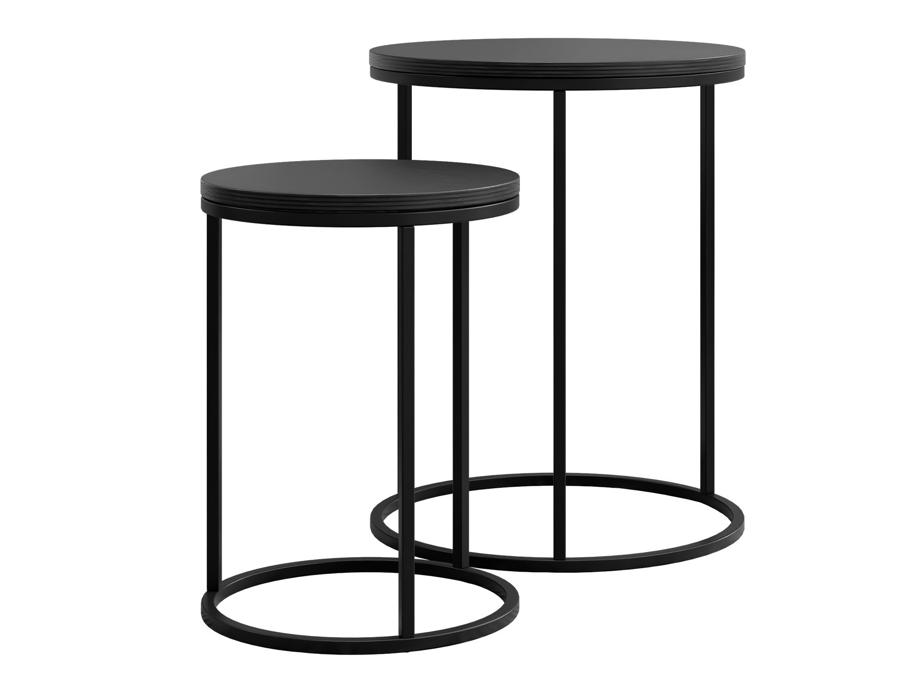 Nest of side tables Iter (Black)