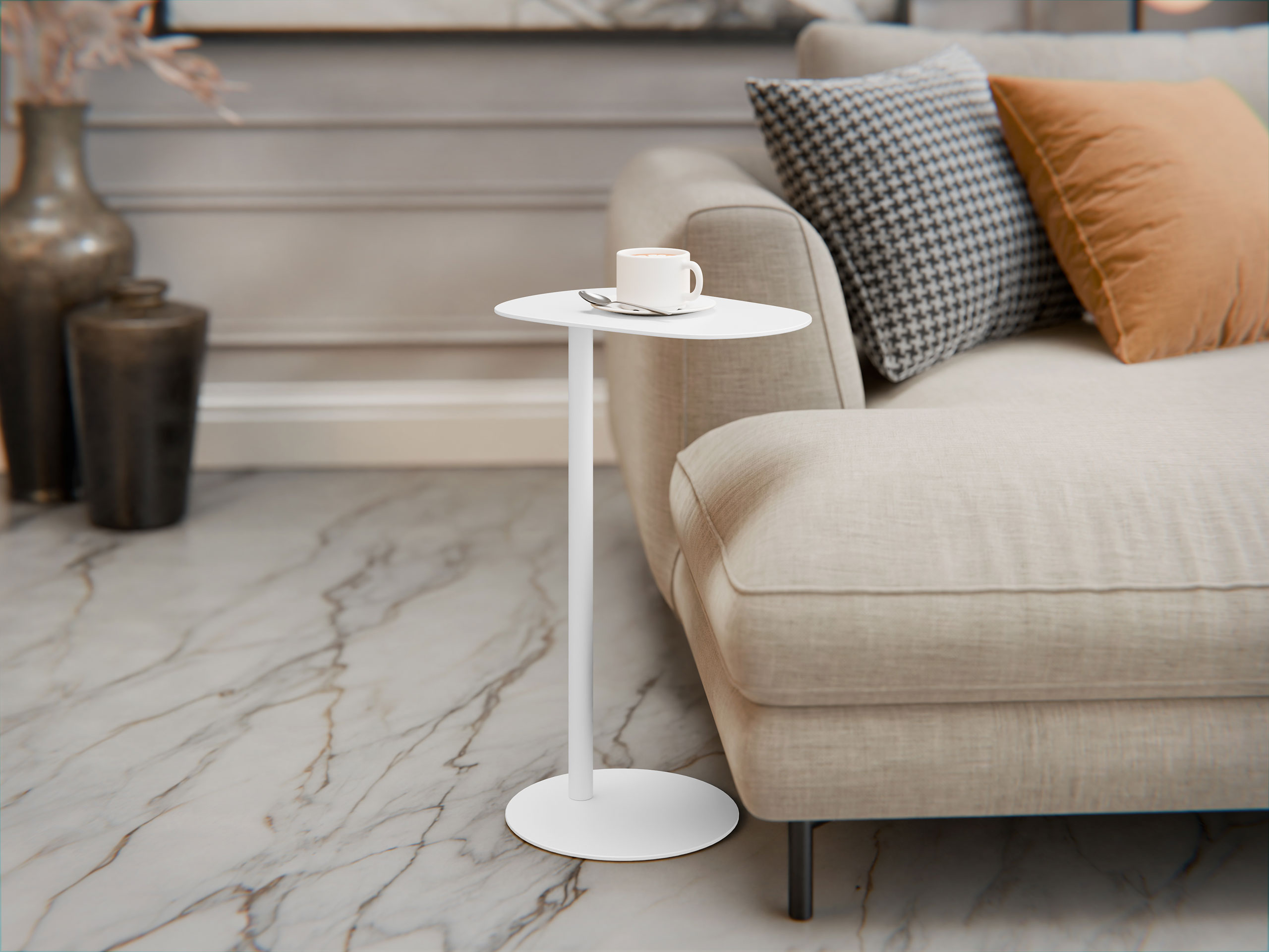 Side table Via (White)