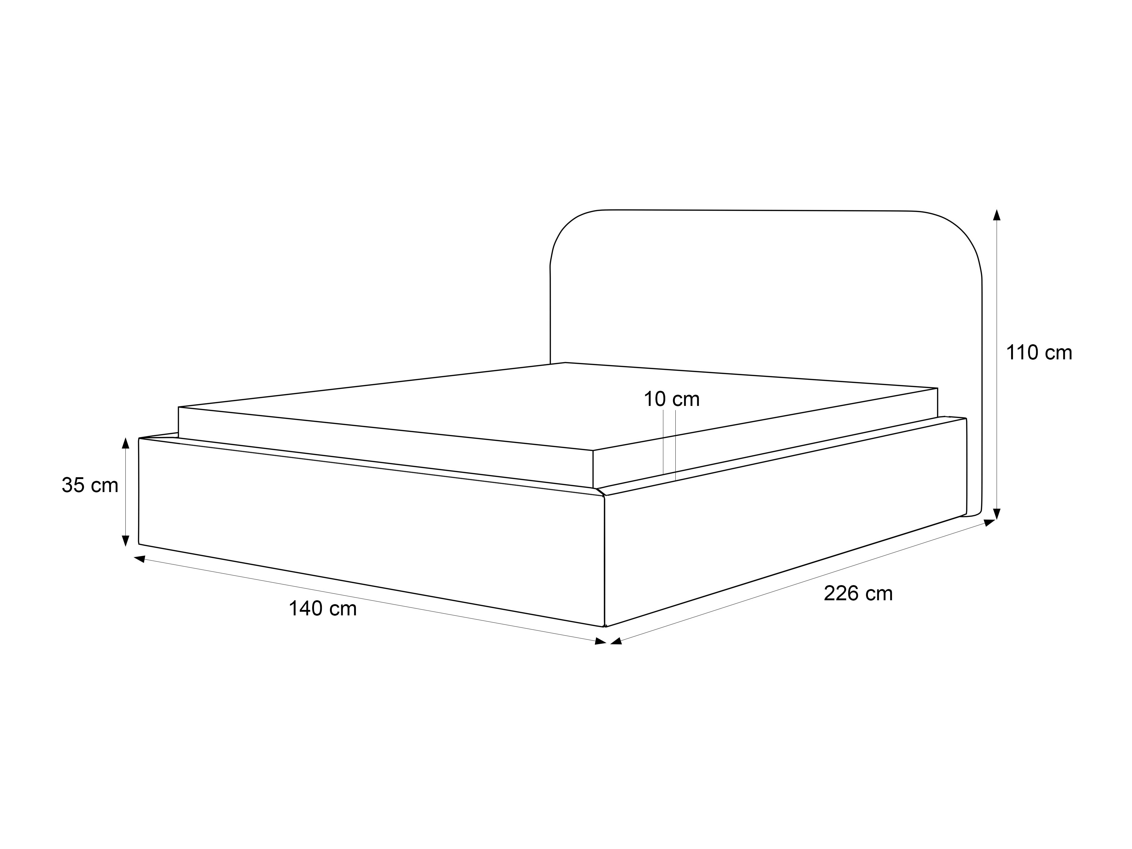 Bed Martinez 126 (Lumi 04)