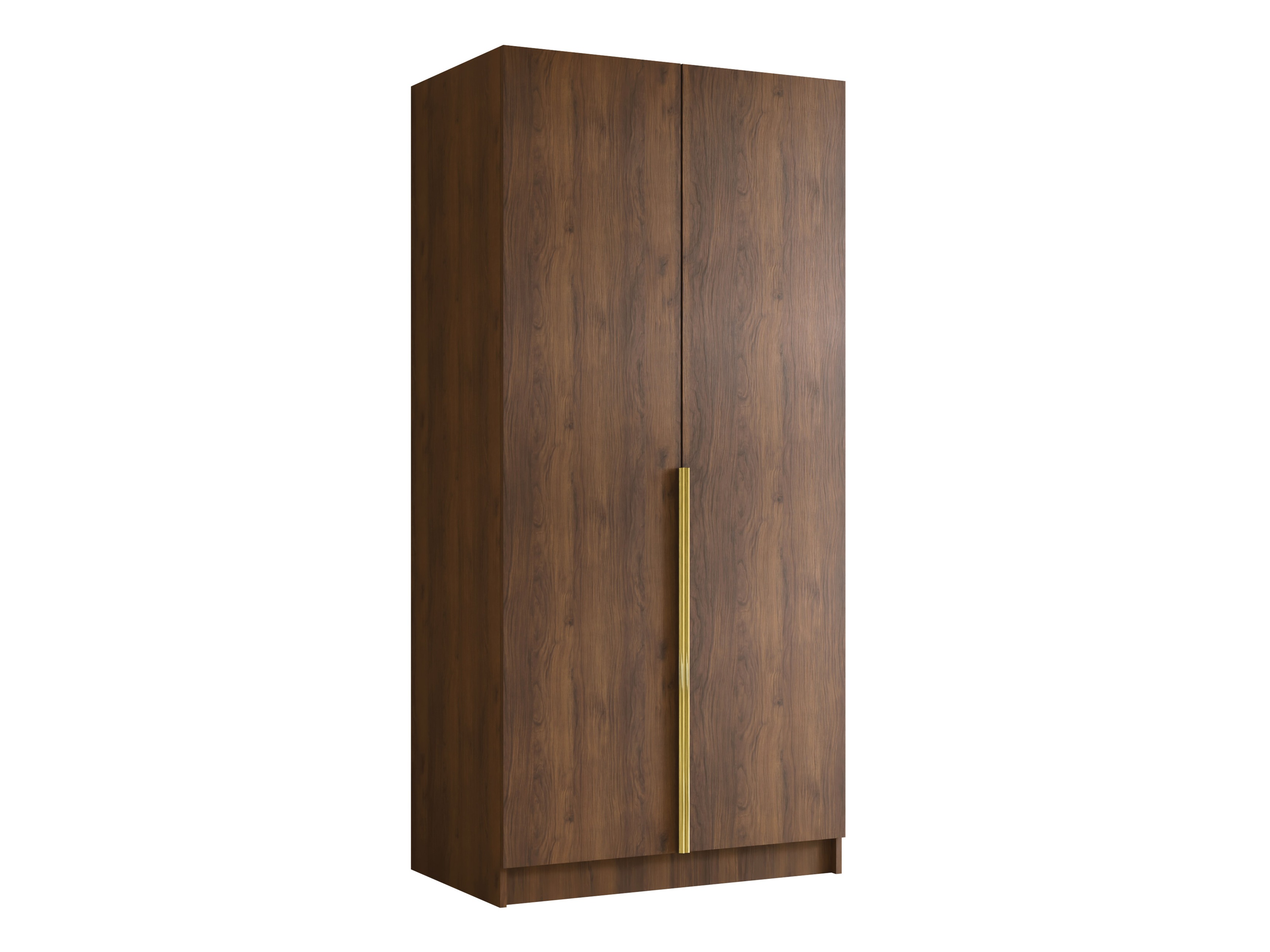 Wardrobe Closico Staton I (Walnut + Golden)