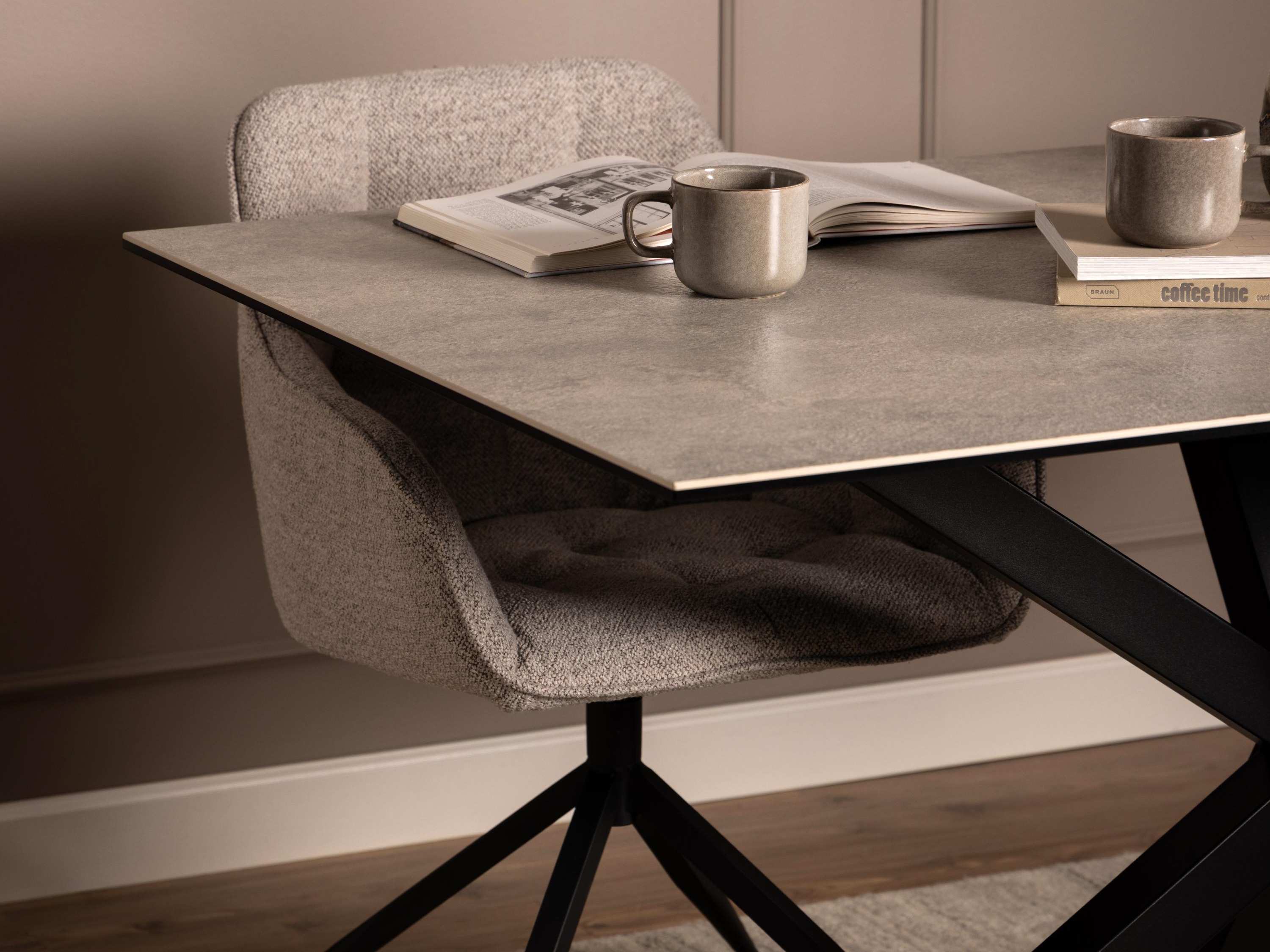 Table Norsica 446 (Grey + Black)