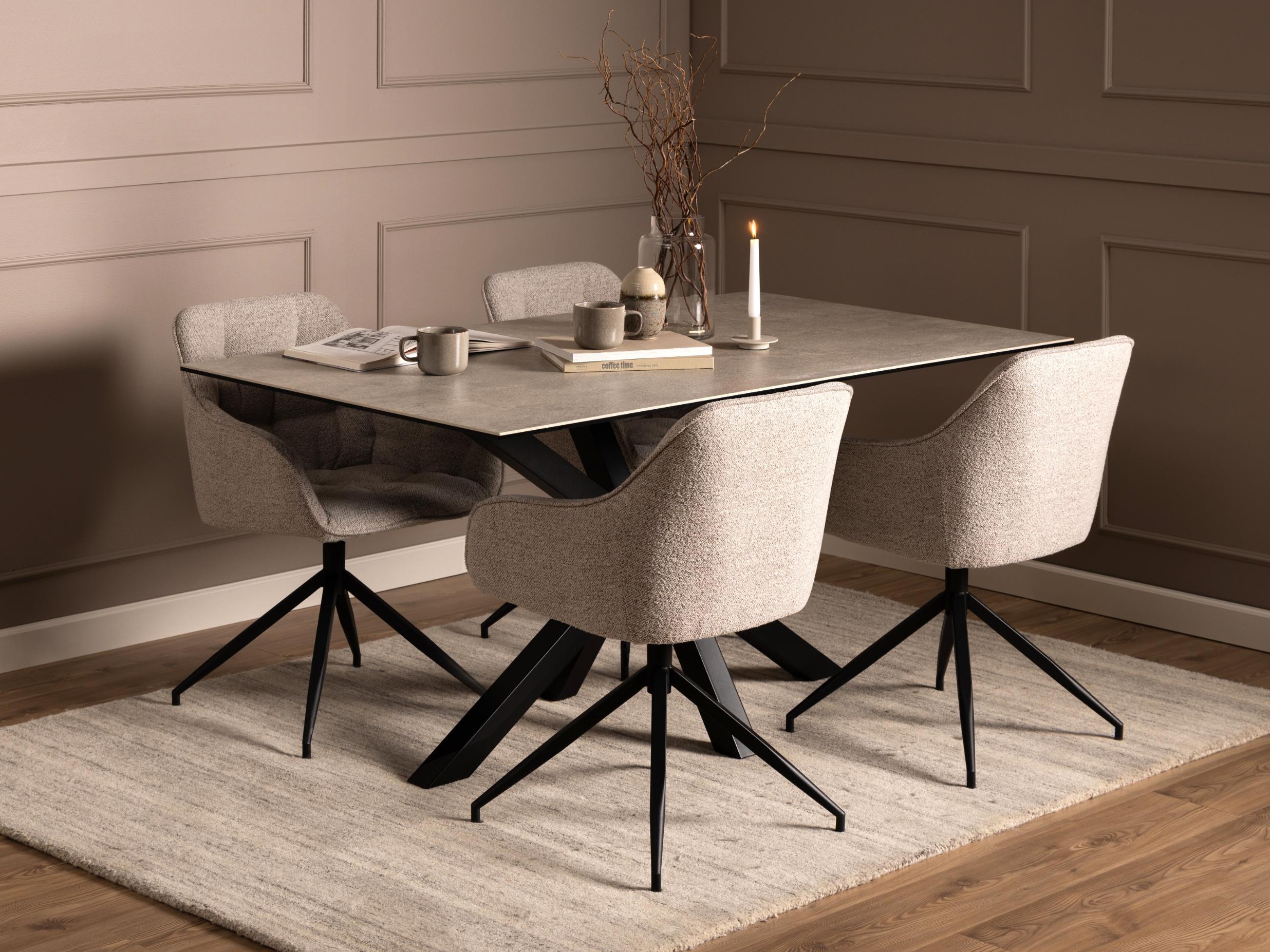 Table Norsica 446 (Grey + Black)
