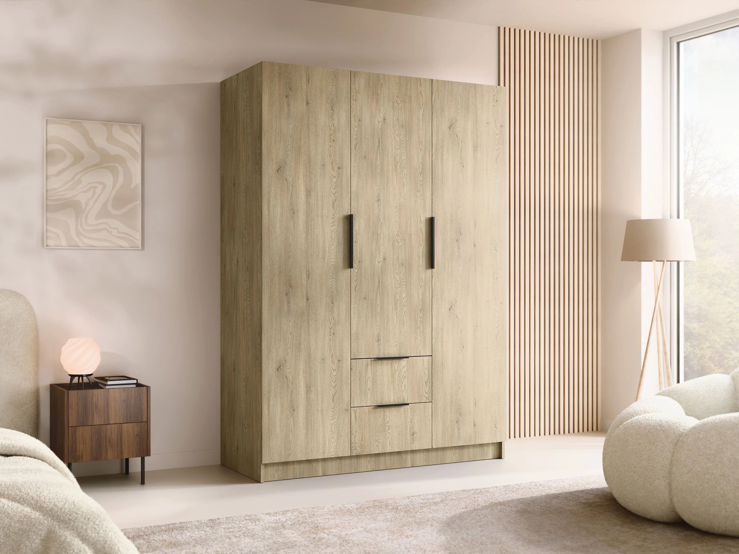Wardrobe Closico Calvron I (Oak)