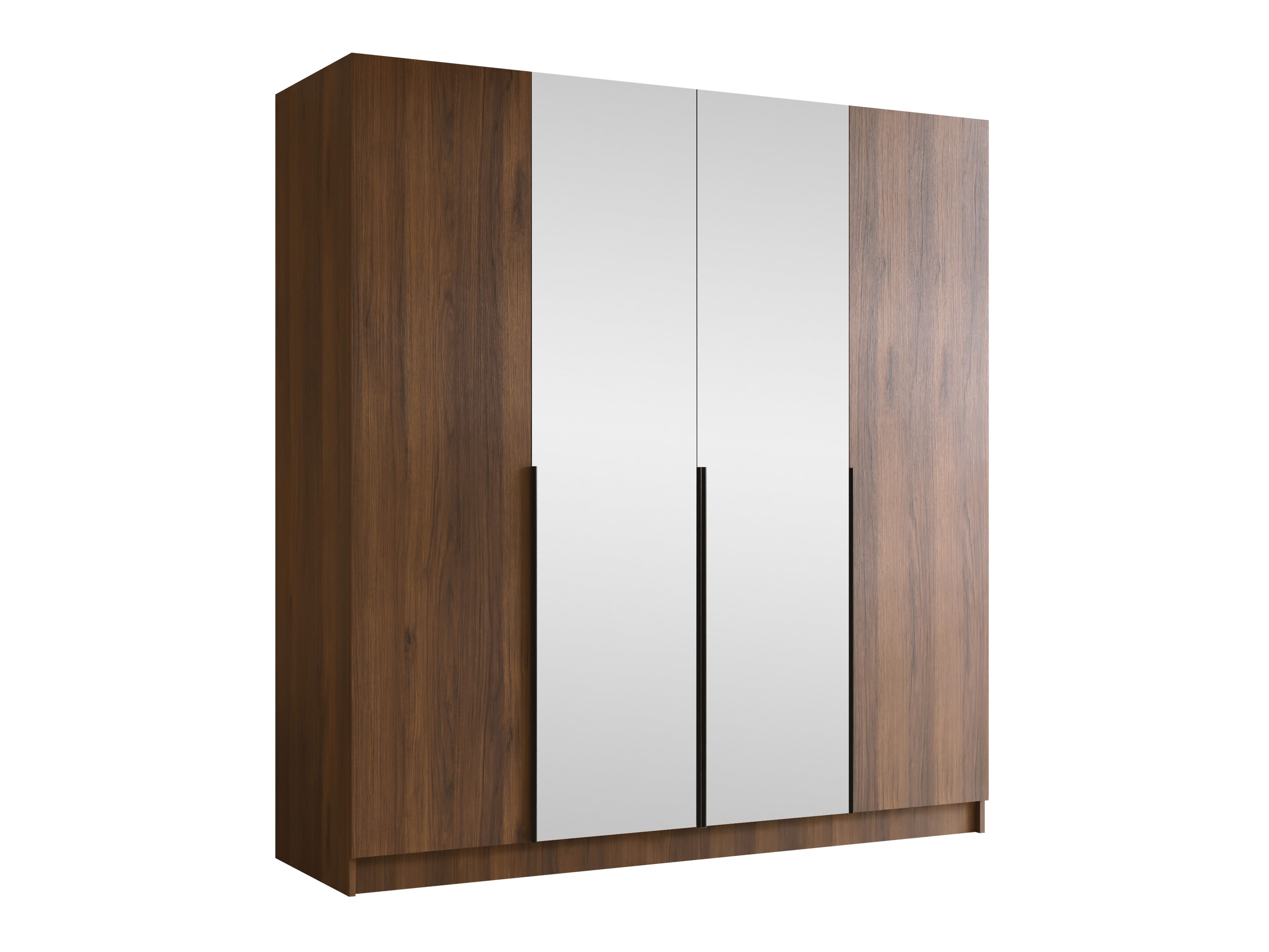Wardrobe Closico Navor II (Walnut + Black)