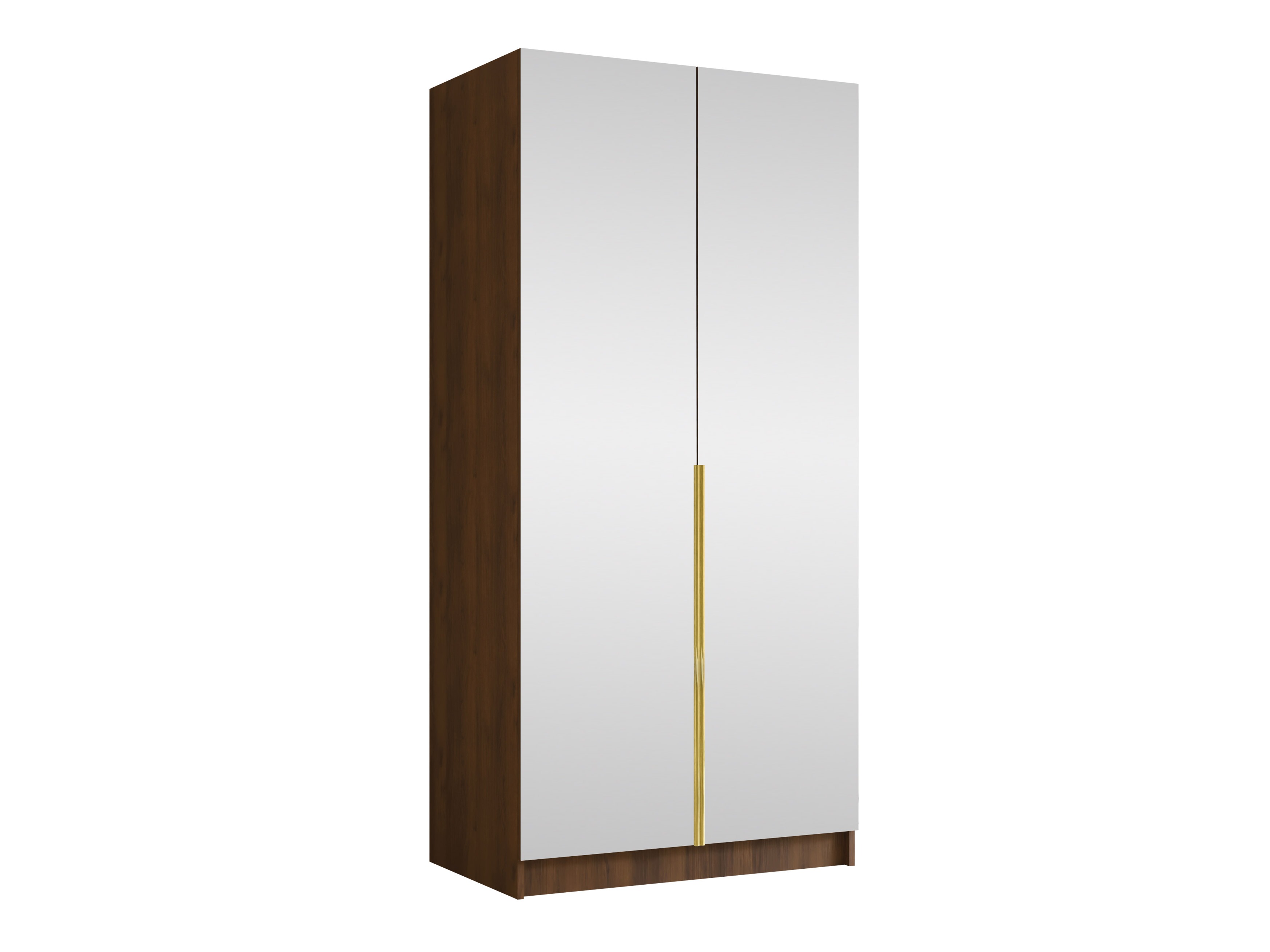 Wardrobe Closico Staton III (Walnut + Golden)