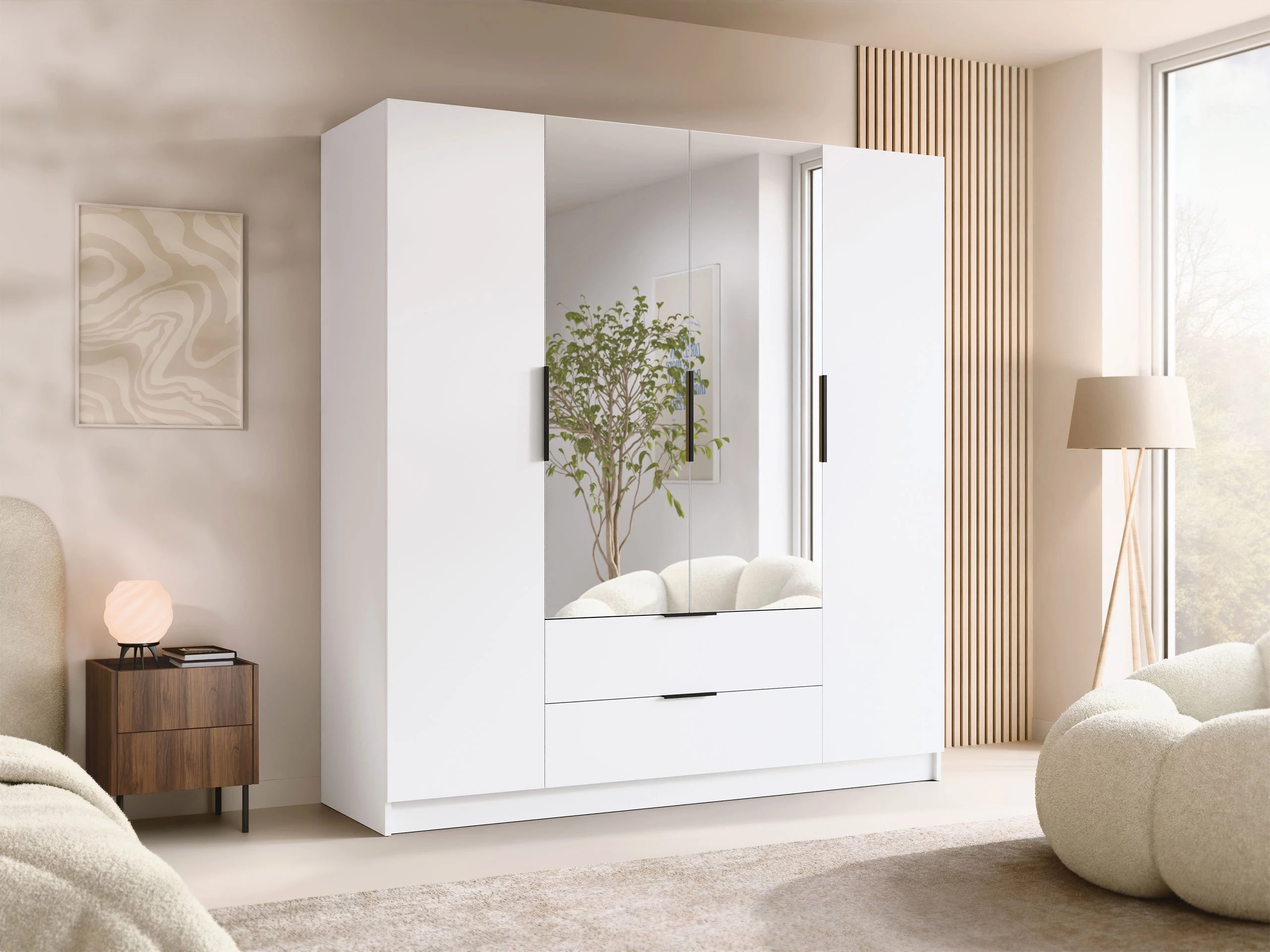 Wardrobe Closico Cadron II (White)
