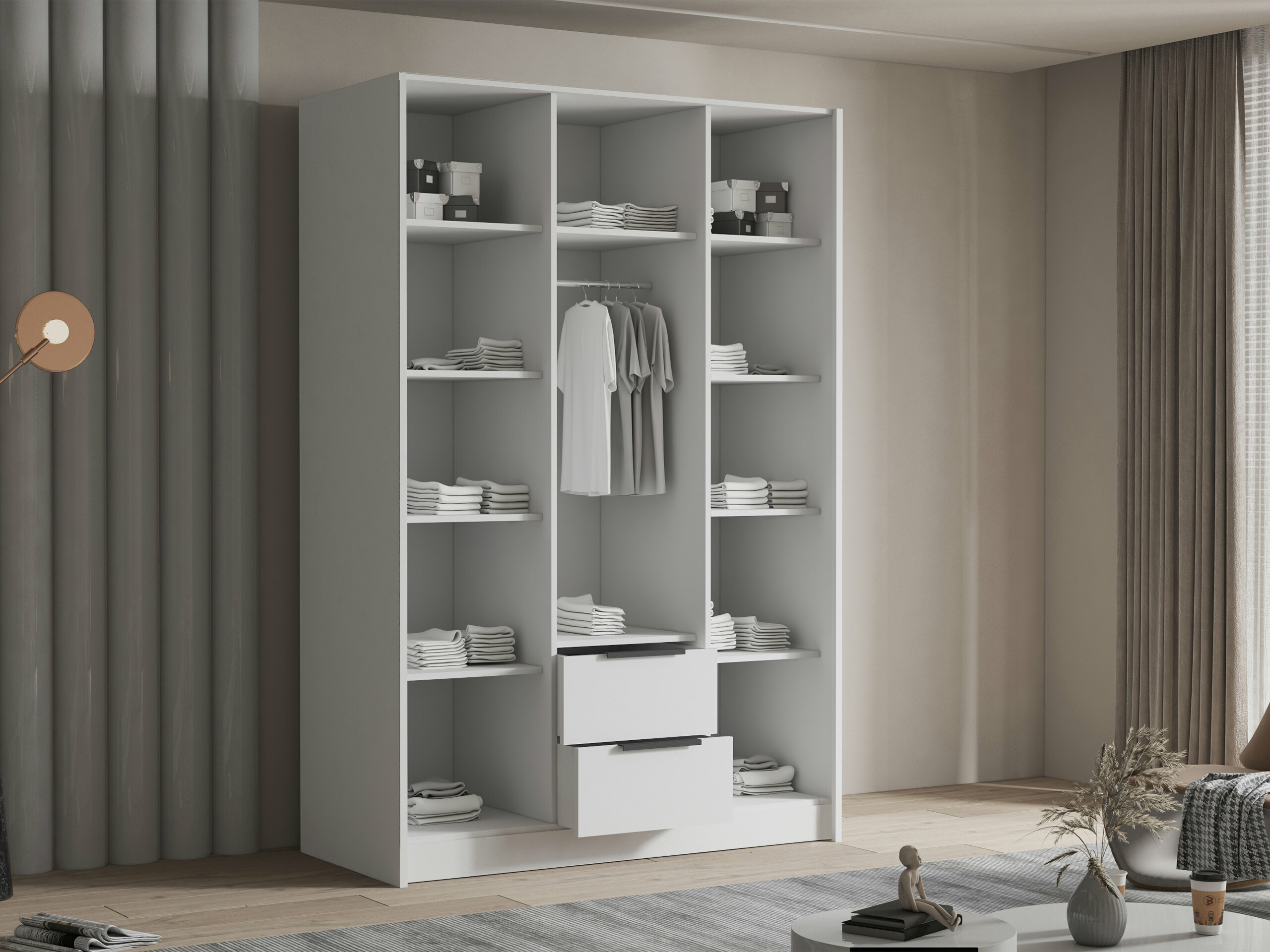 Wardrobe Closico Calvron II (Oak)
