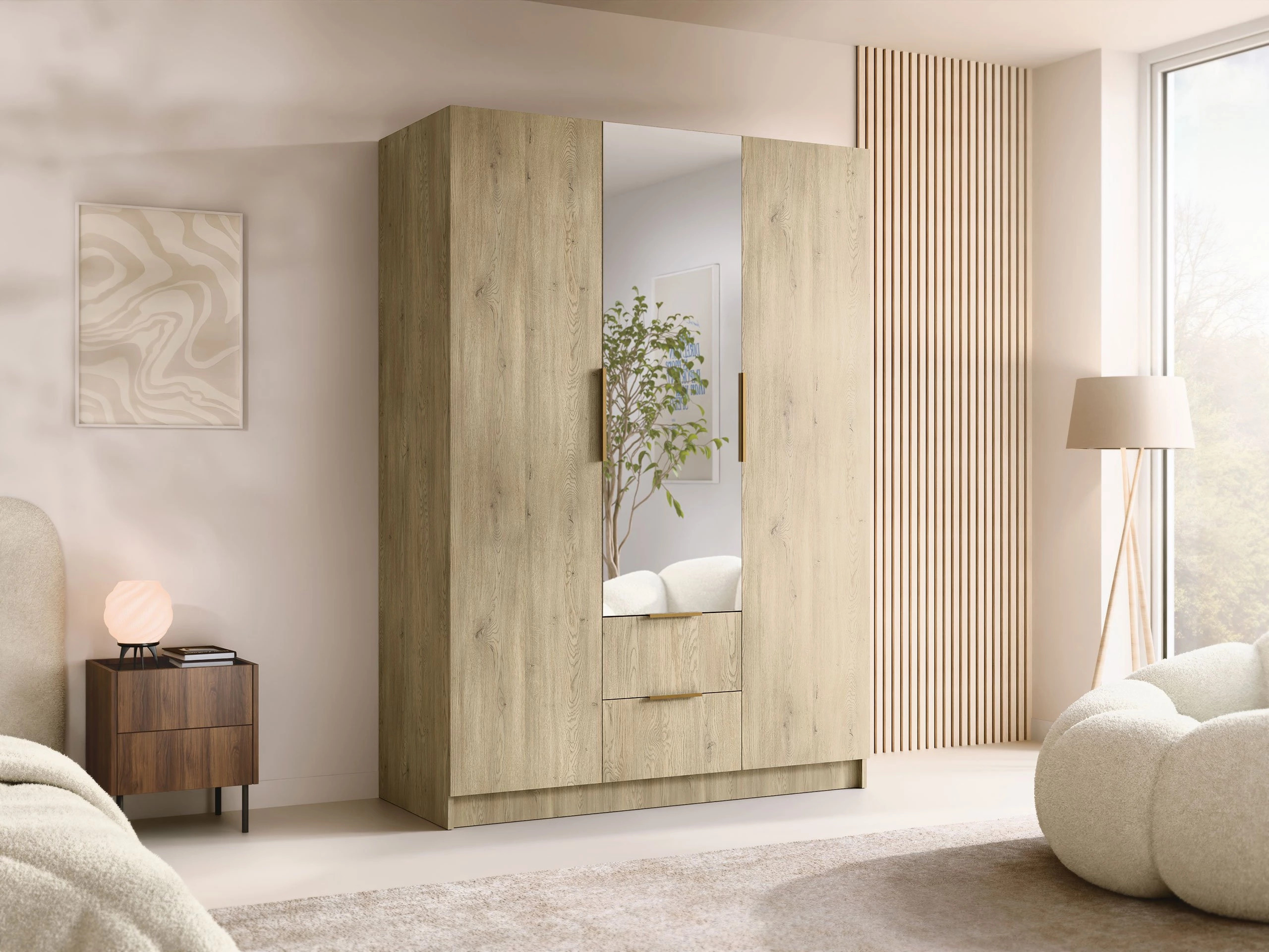 Wardrobe Closico Calvron II (Oak)