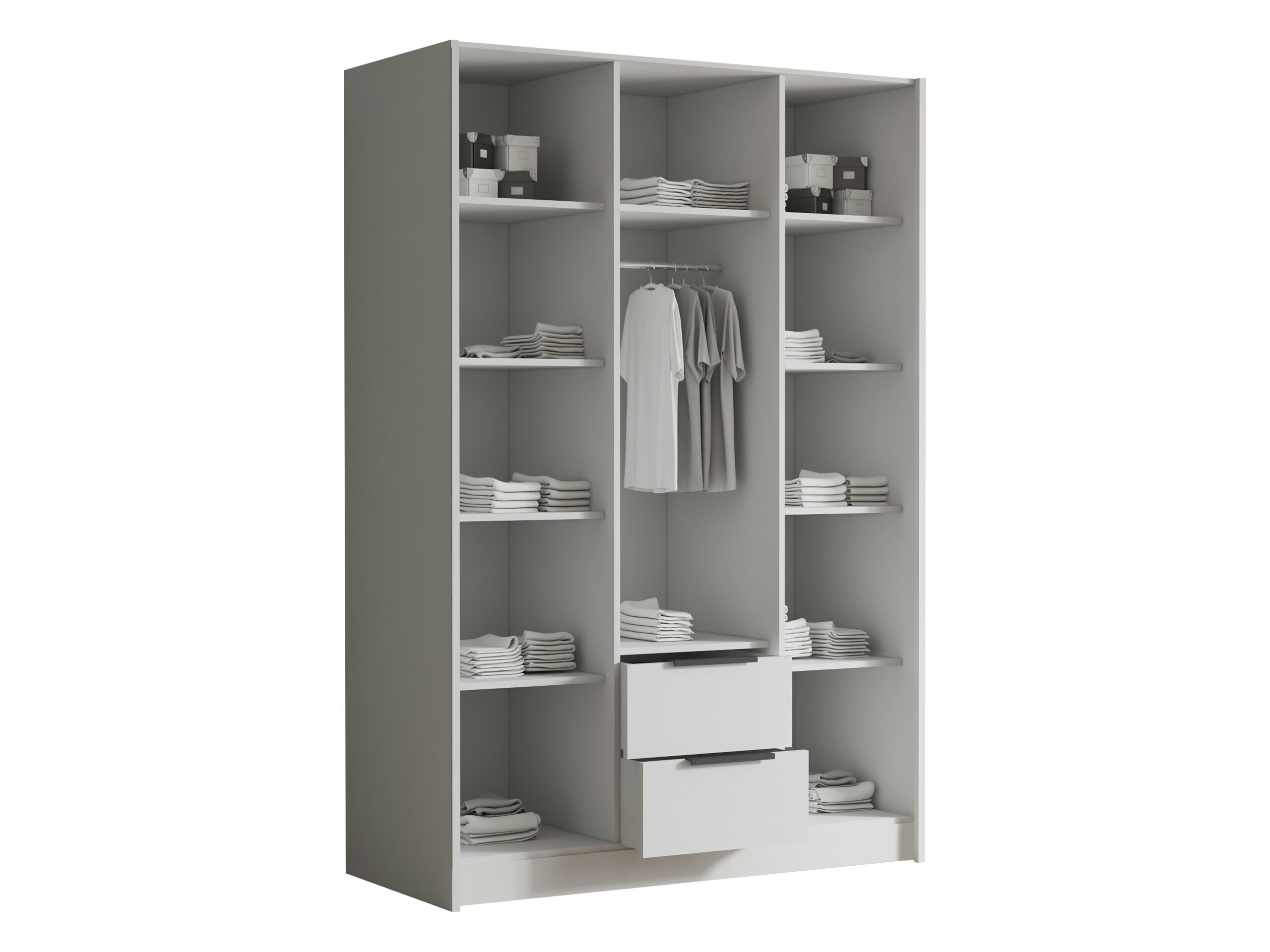 Wardrobe Closico Calvron II (White)