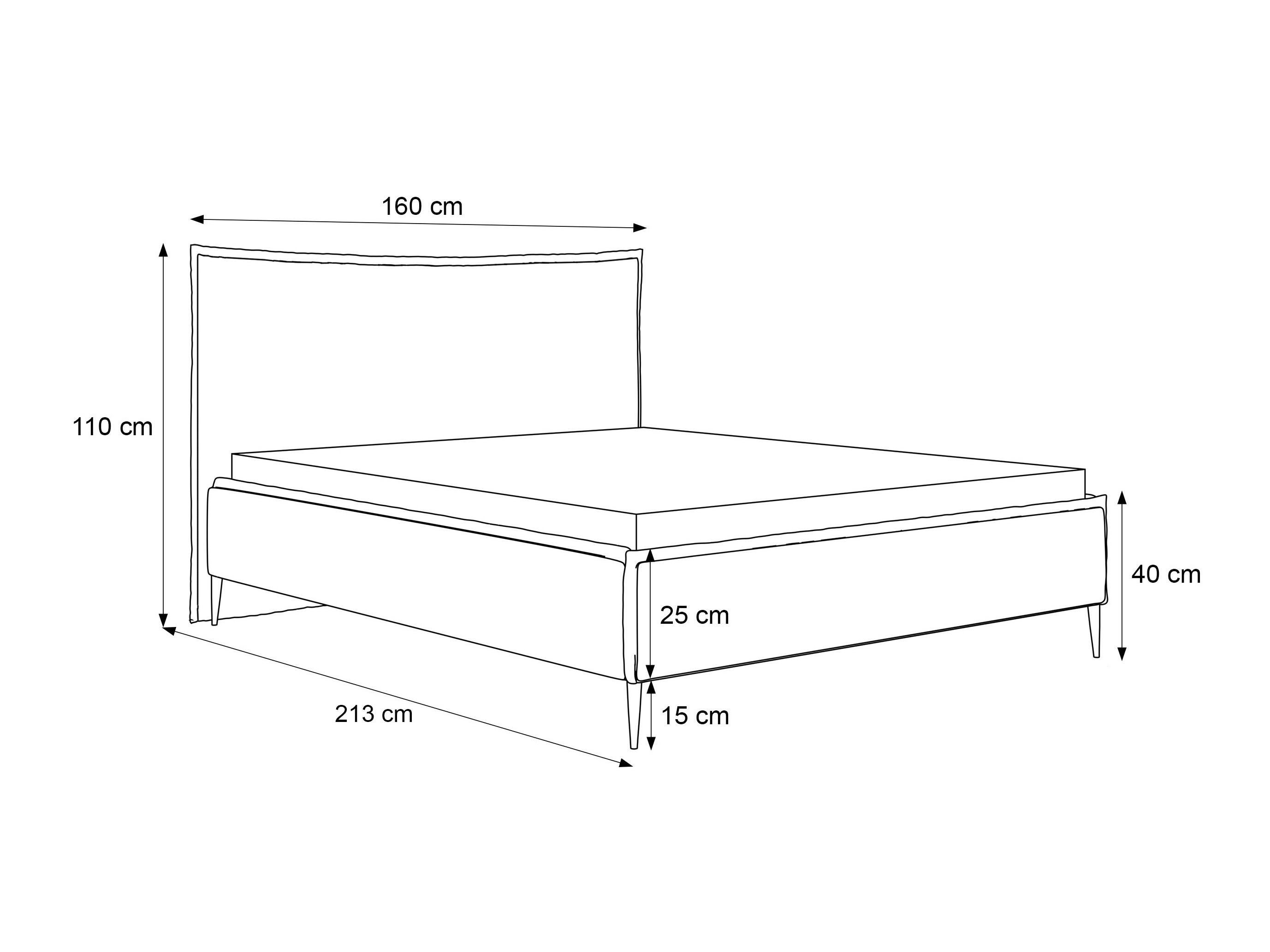 Bed Martinez 128 (Lumi 84)