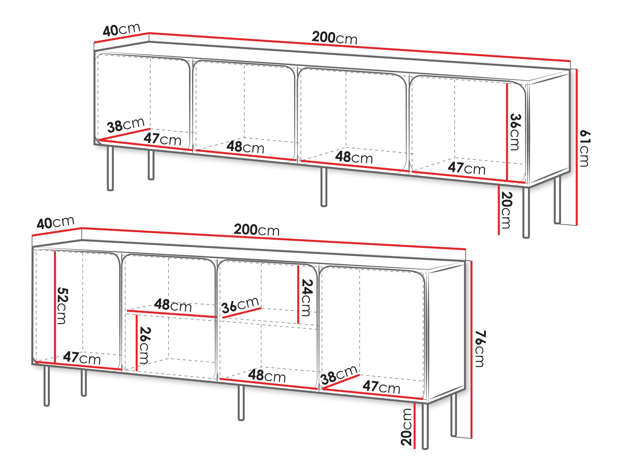 Living room set Fentore 103 (Red)