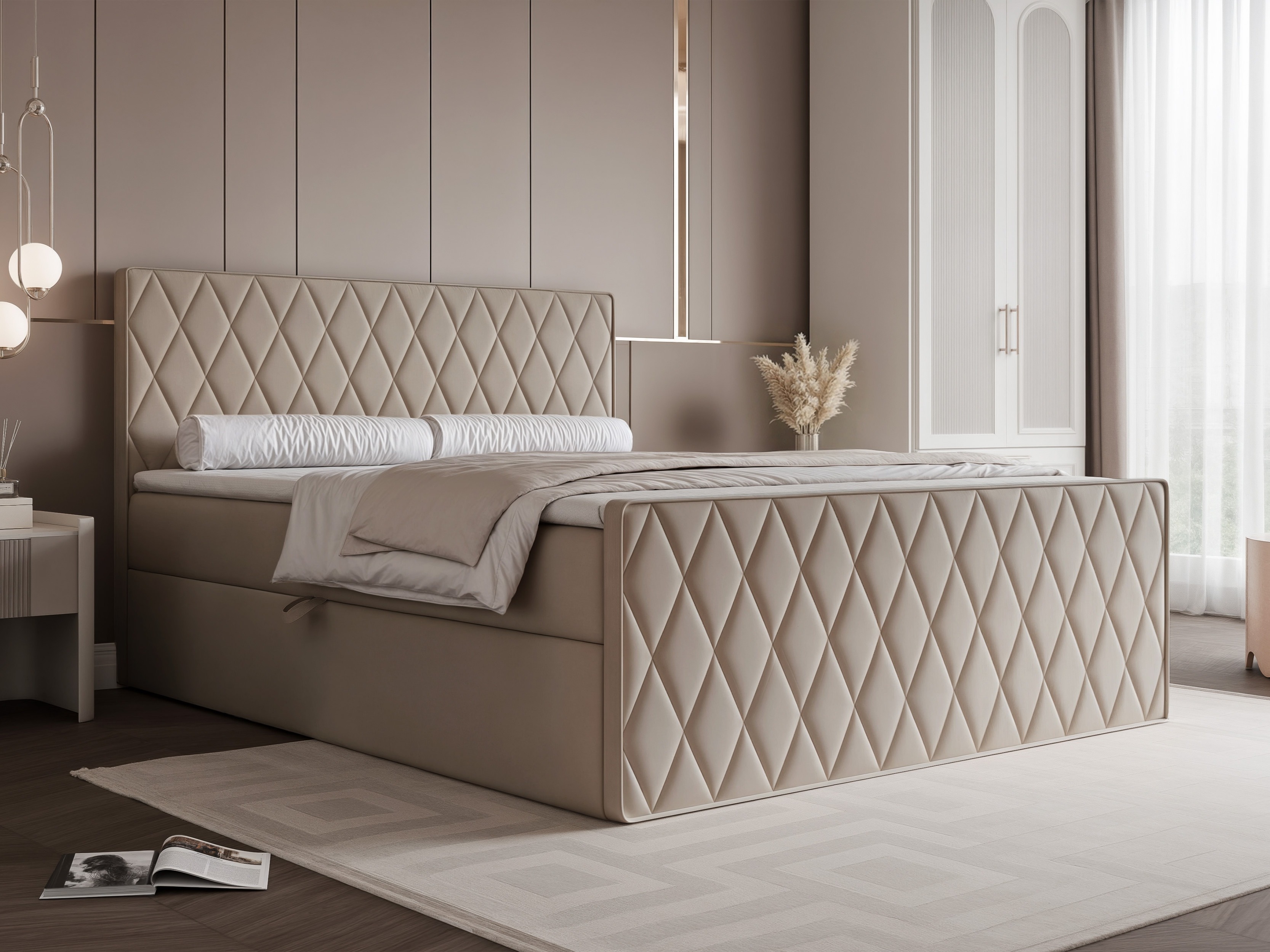 Continental bed Martinez 129 (Magic Velvet 2210)