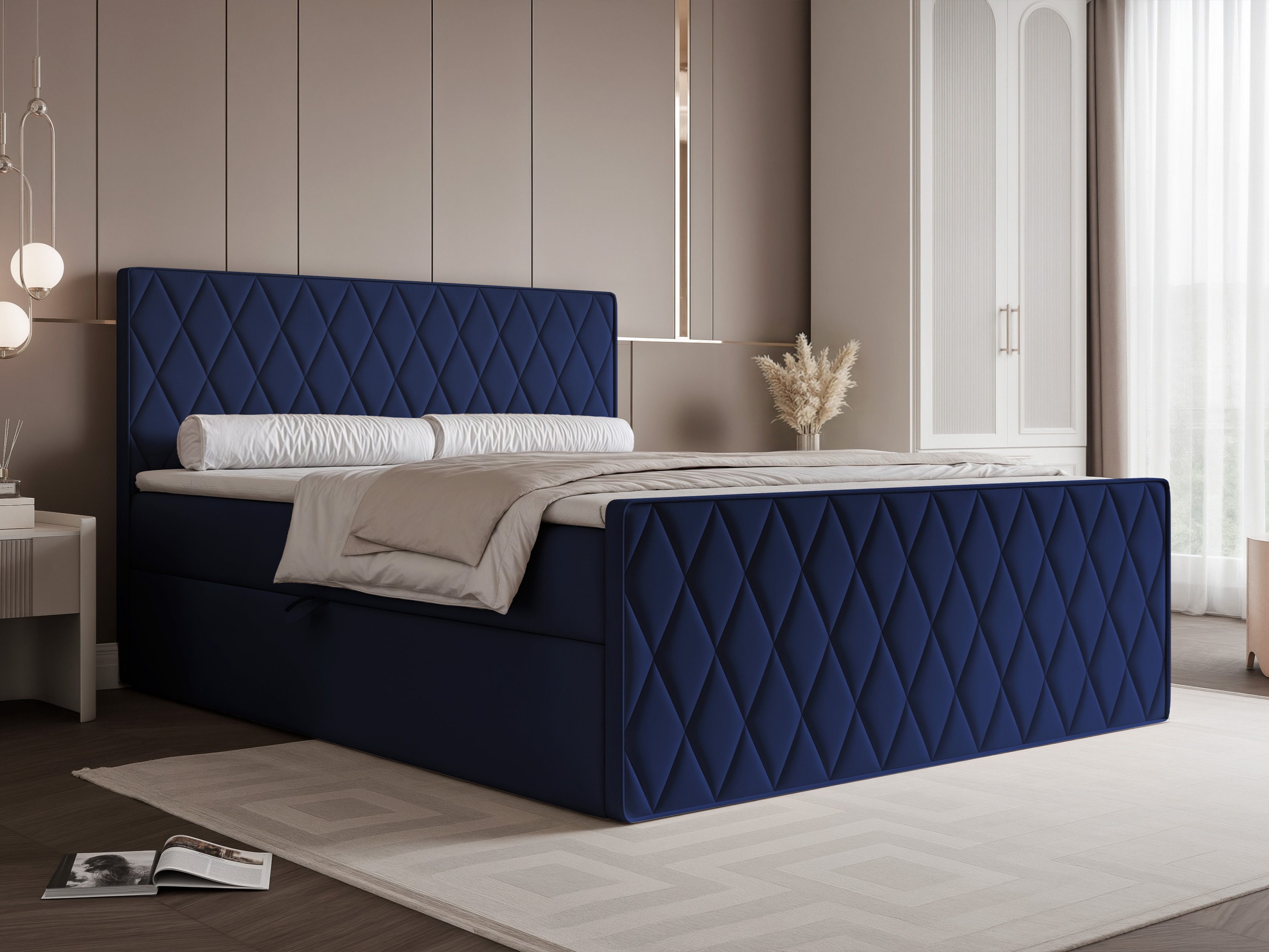 Continental bed Martinez 129 (Magic Velvet 2216)