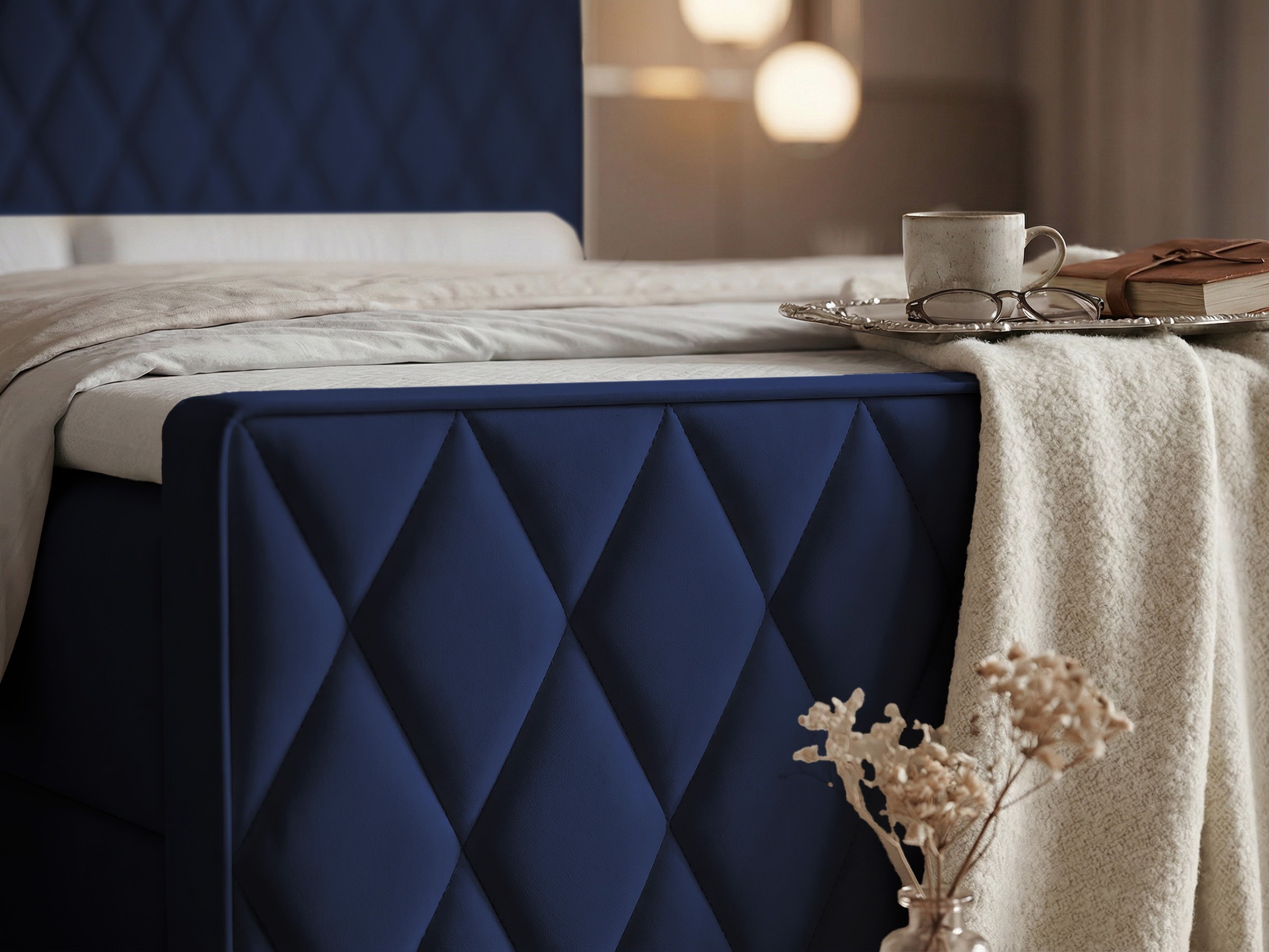 Continental bed Martinez 129 (Magic Velvet 2216)