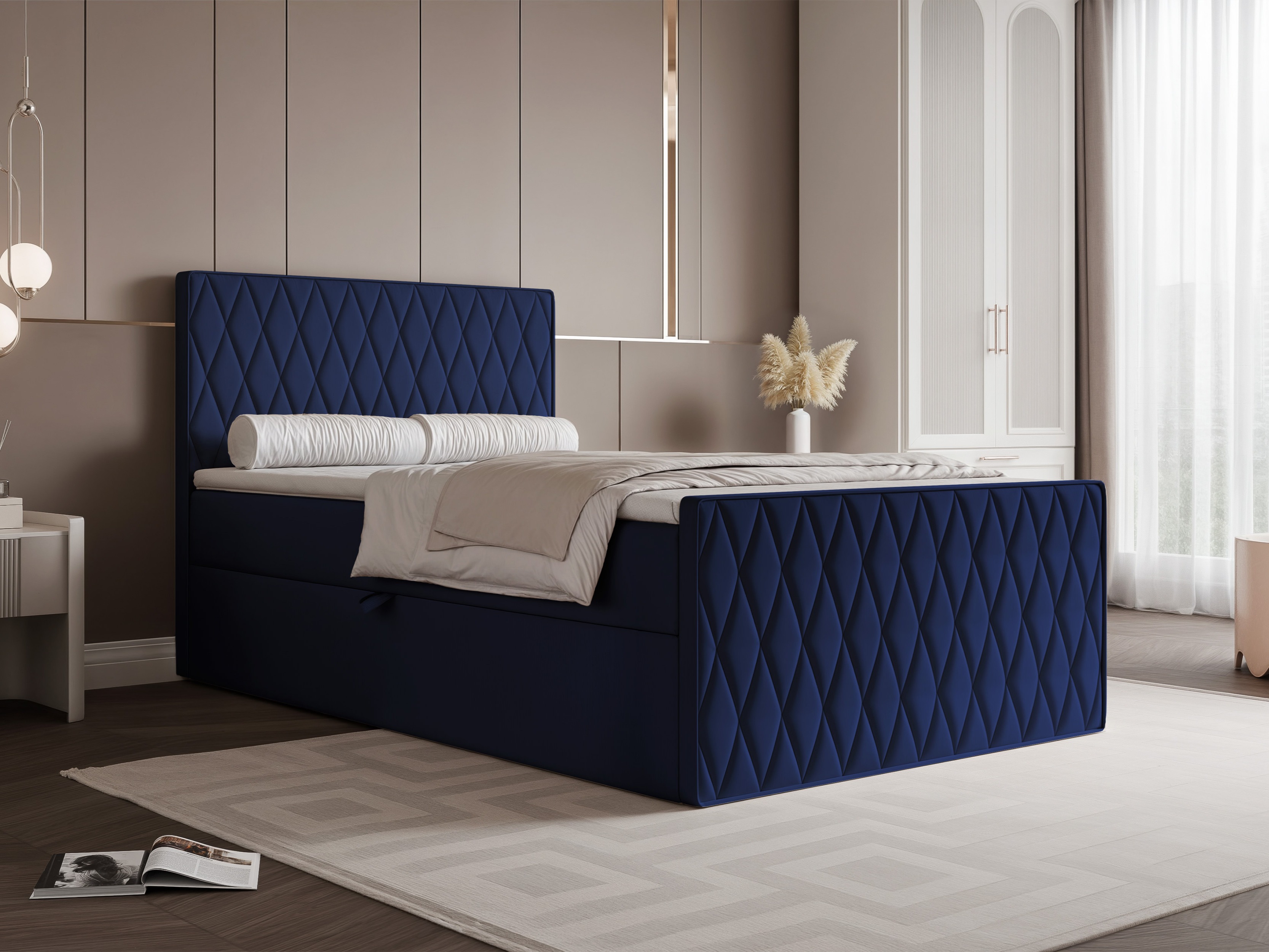 Continental bed Martinez 129 (Magic Velvet 2216)