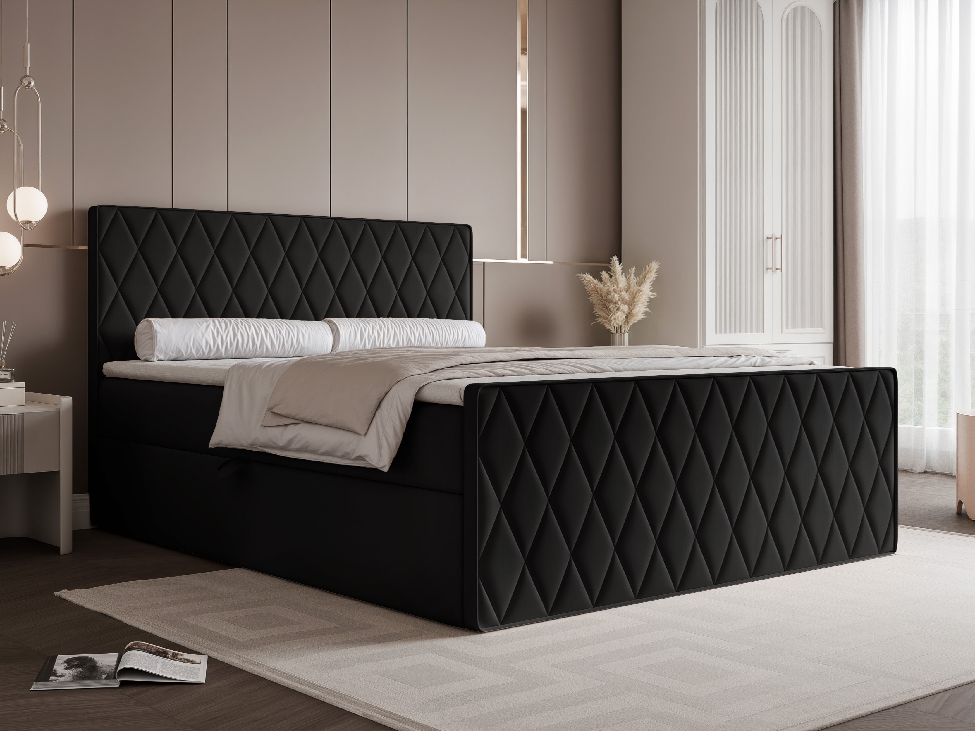 Continental bed Martinez 129 (Magic Velvet 2219)