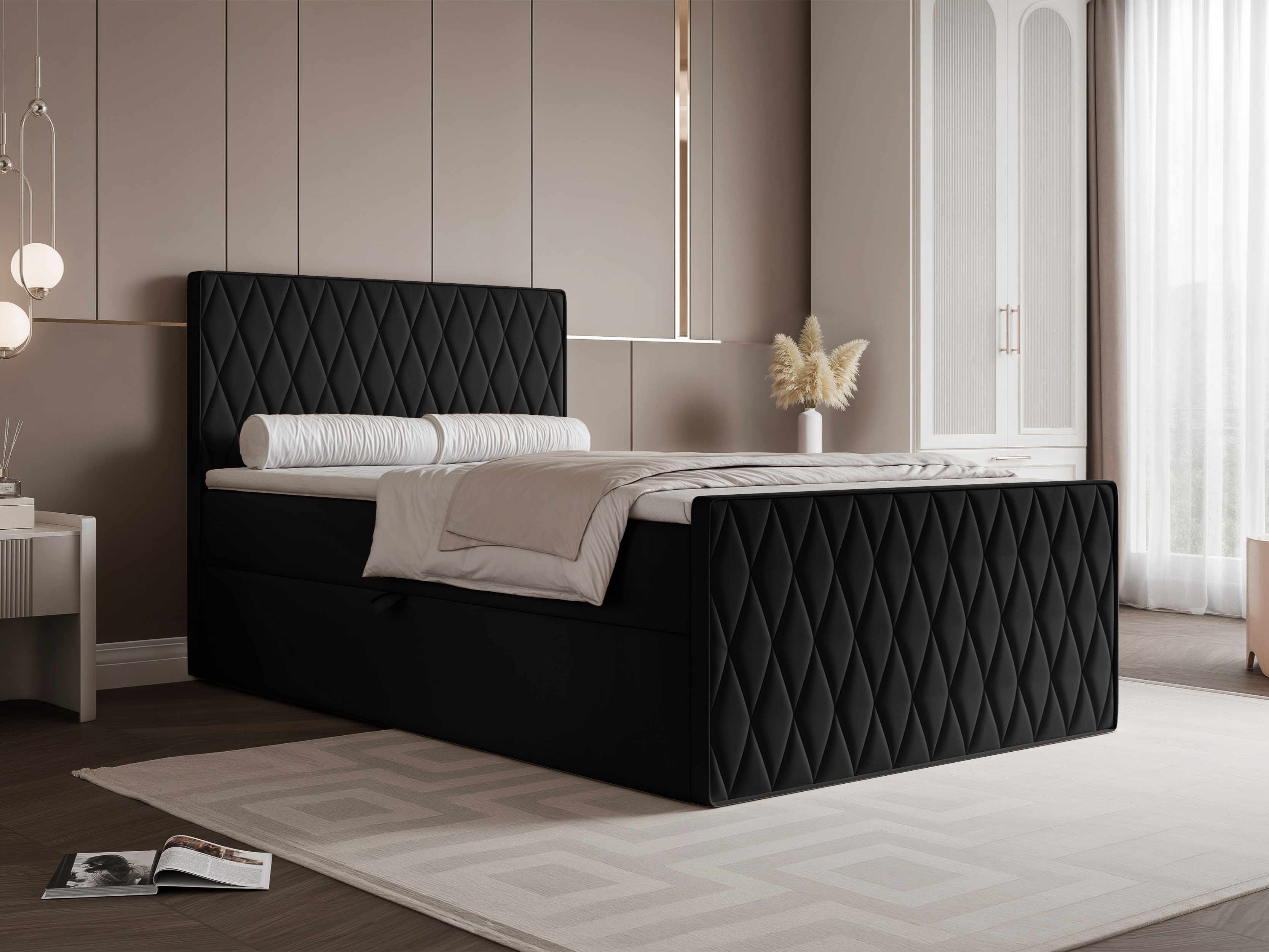 Continental bed Martinez 129 (Magic Velvet 2219)