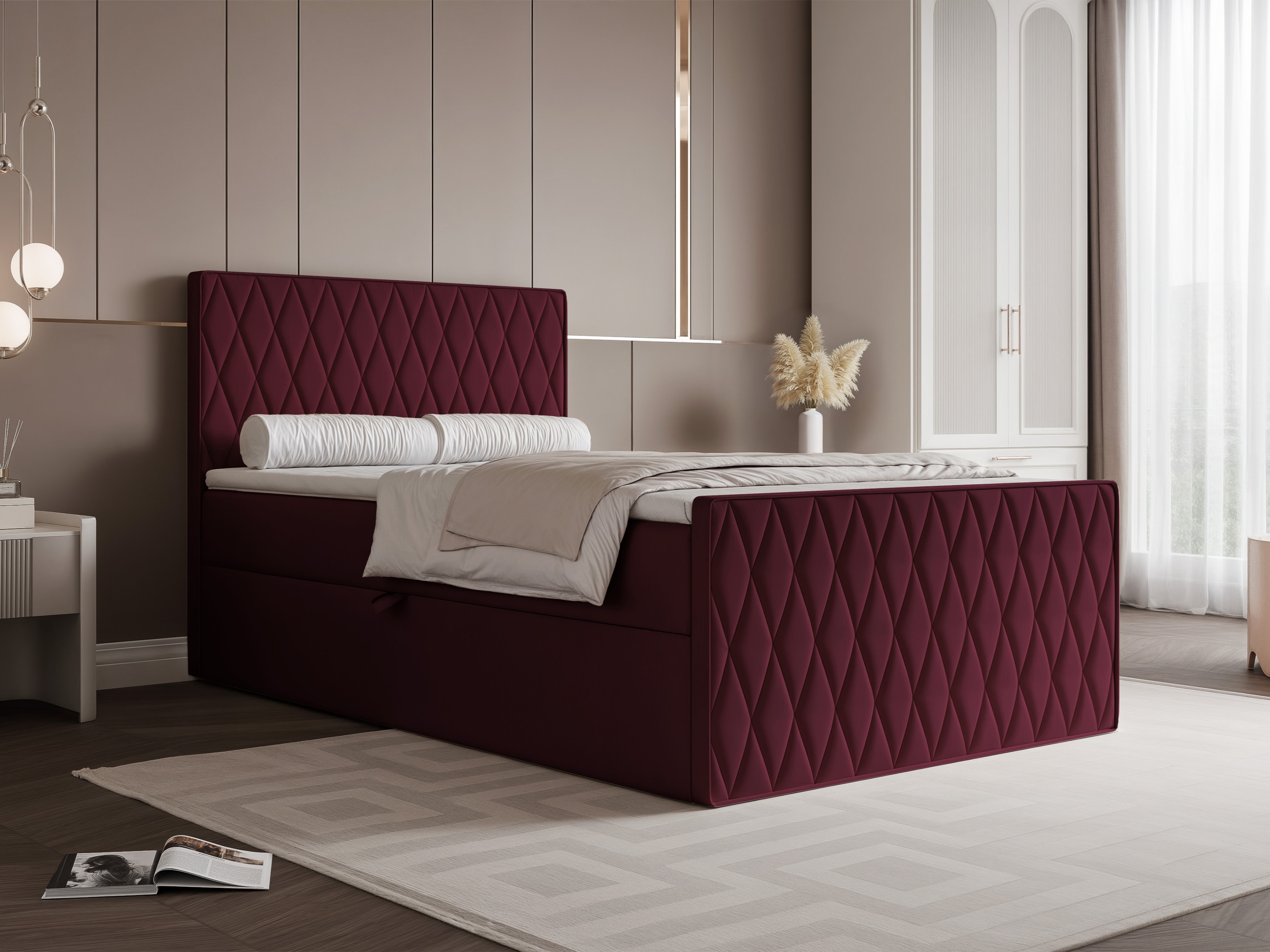 Continental bed Martinez 129 (Magic Velvet 2229)
