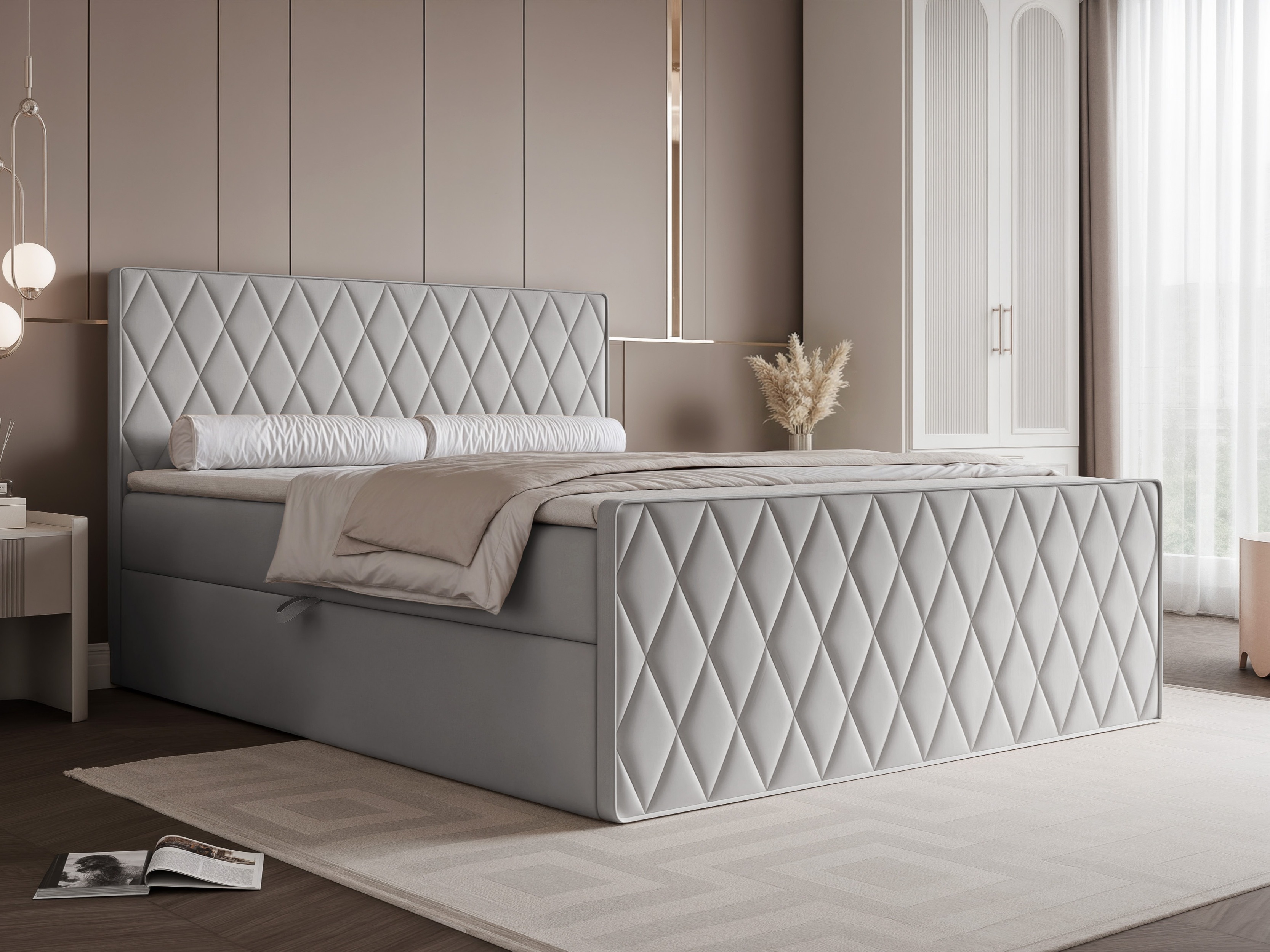 Continental bed Martinez 129 (Magic Velvet 2240)