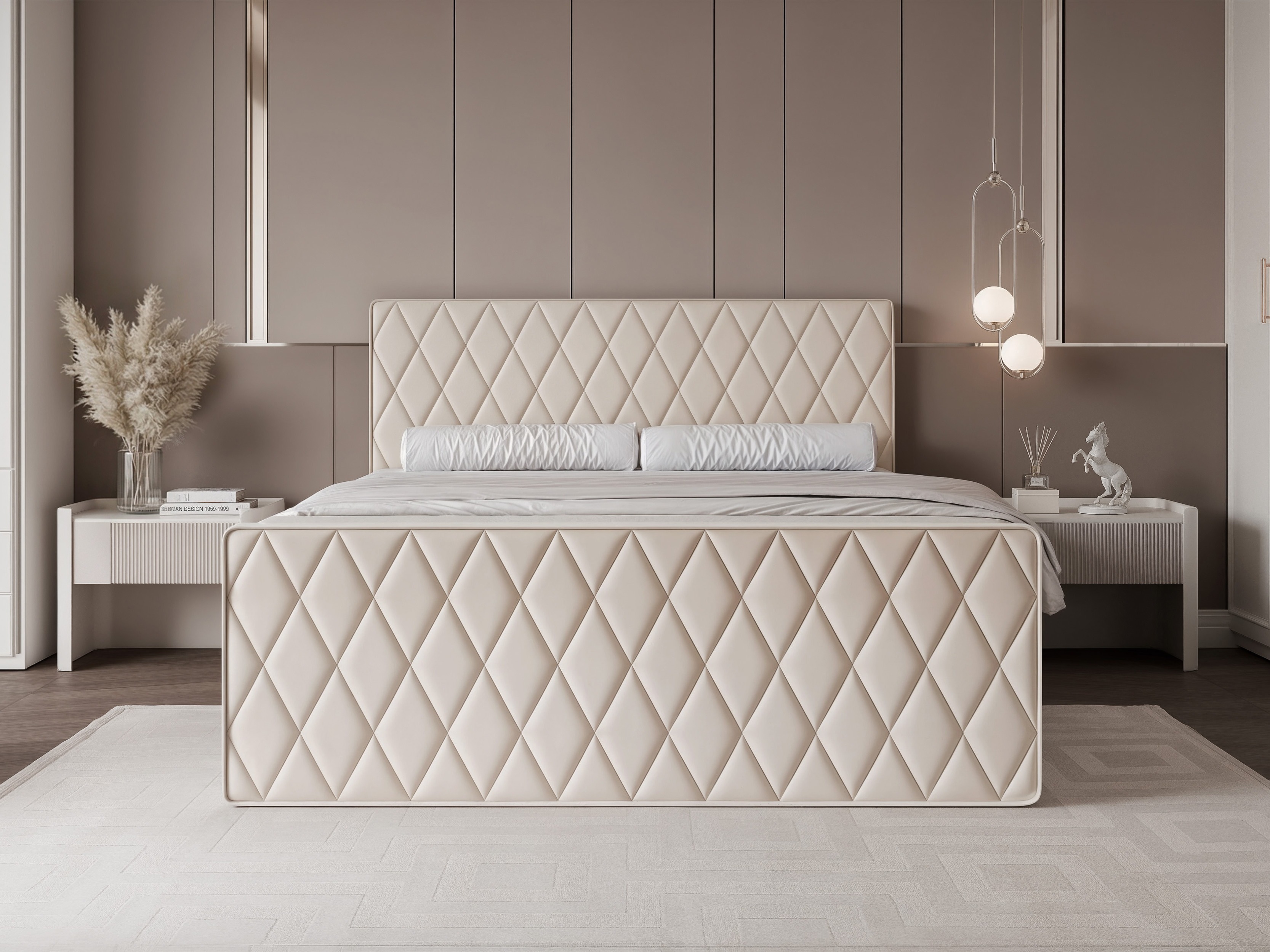 Continental bed Martinez 129 (Magic Velvet 2256)