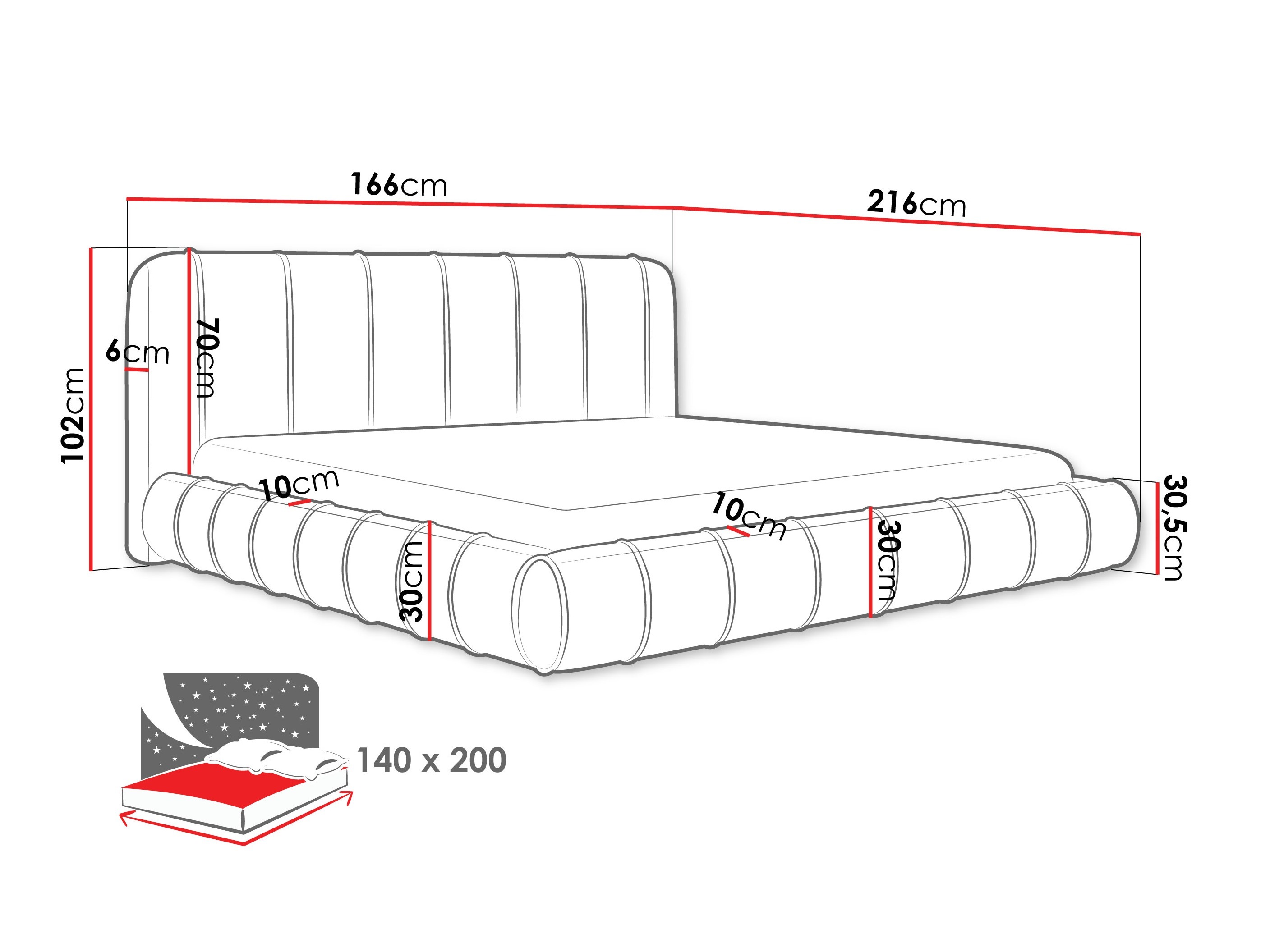 Bed Cucumos (Kronos 35)